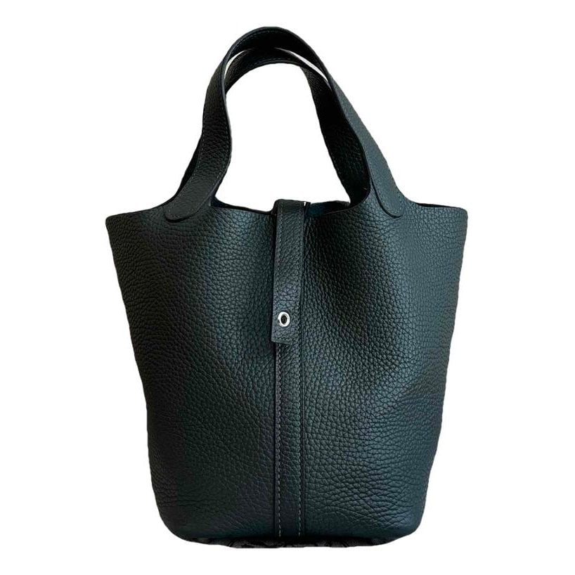 Picotin leather tote