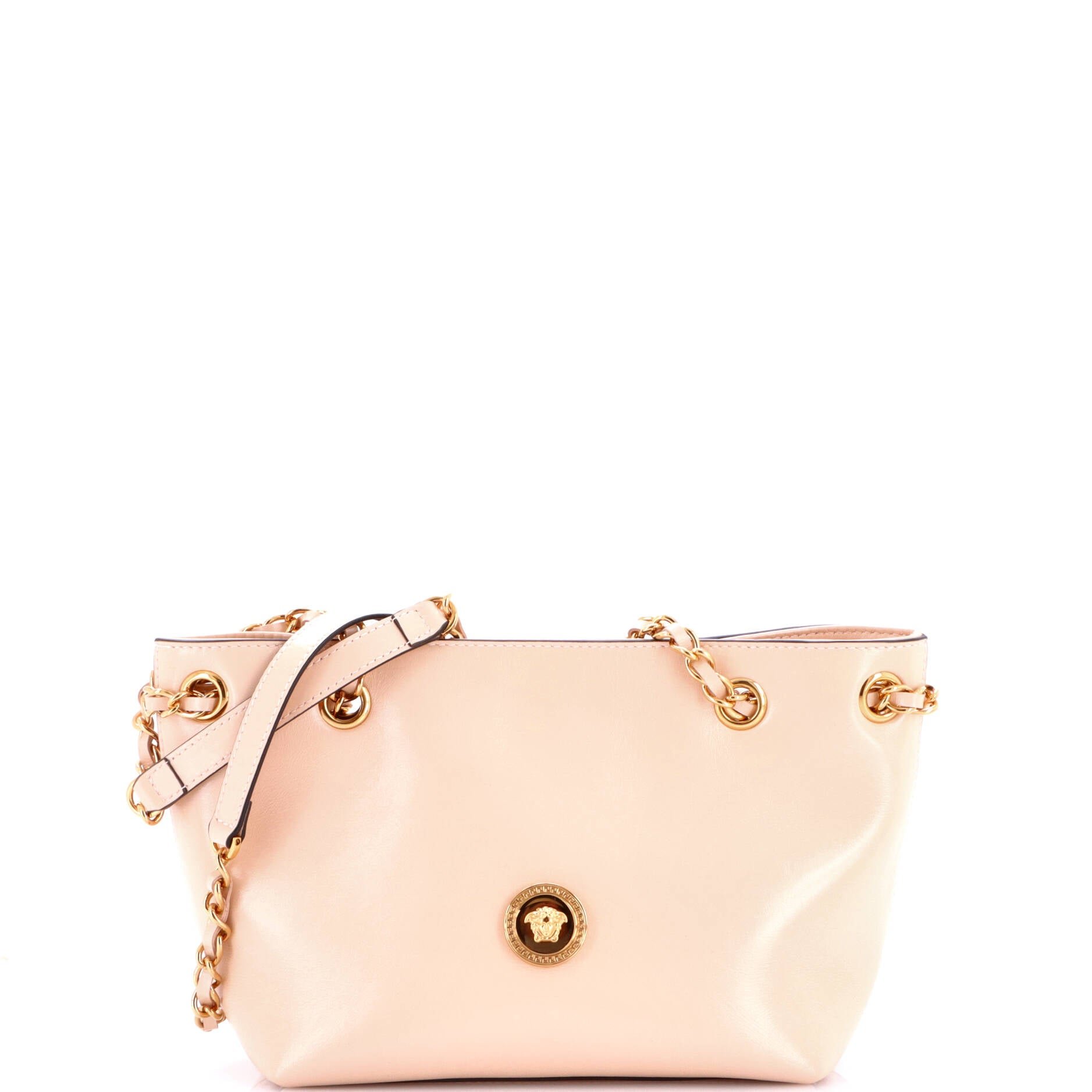 Medusa Icon Chain Tote Leather Mini