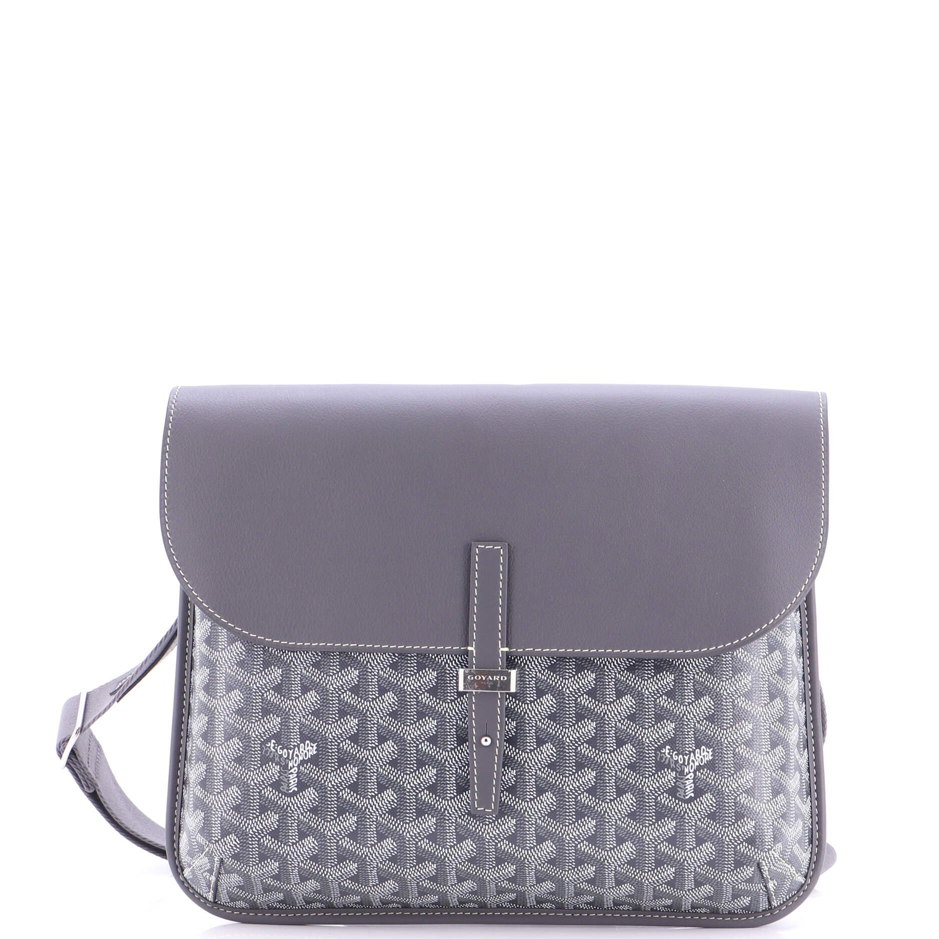 Goyard Coursier Messenger Bag Coated Canvas and Leather