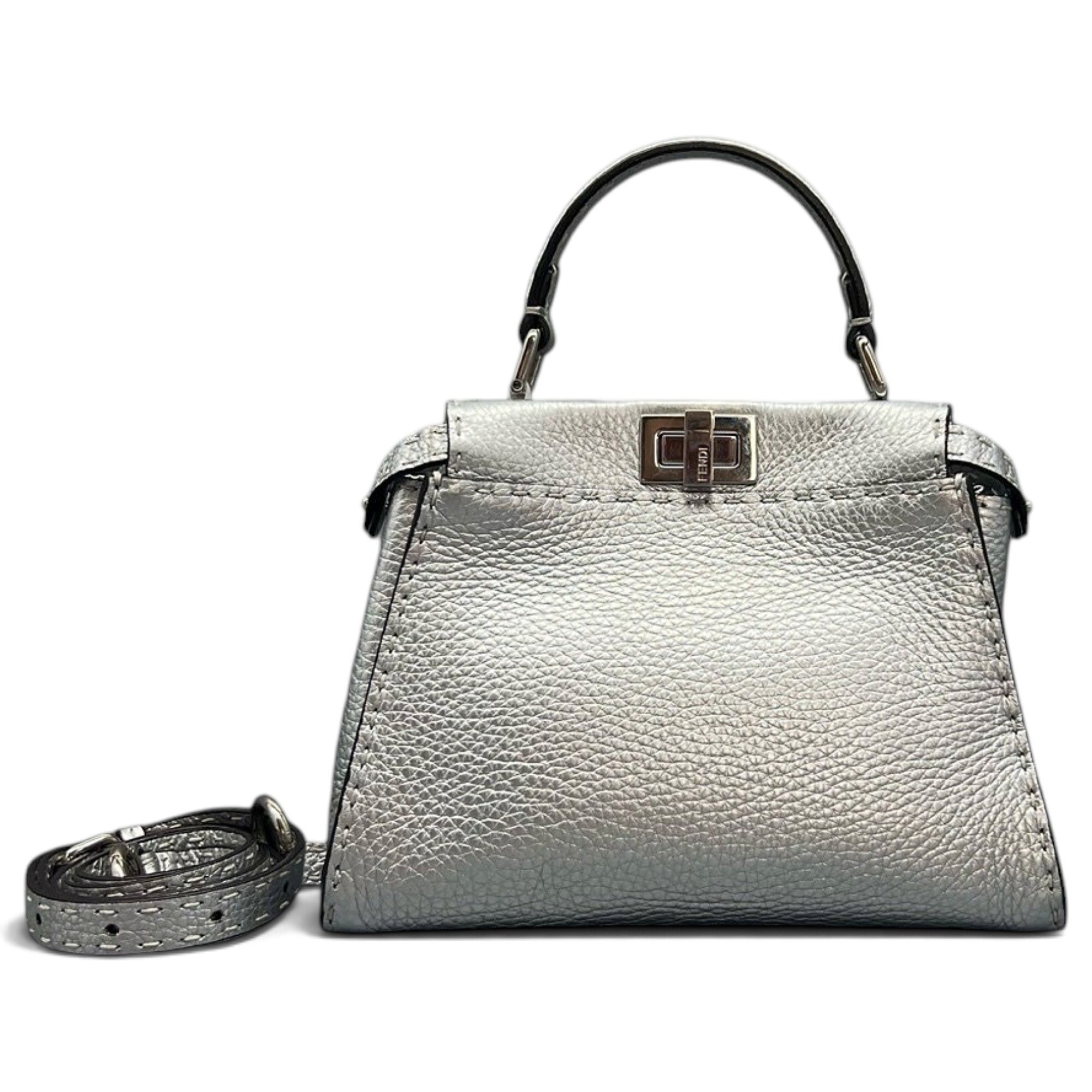 Peekaboo leather handbag