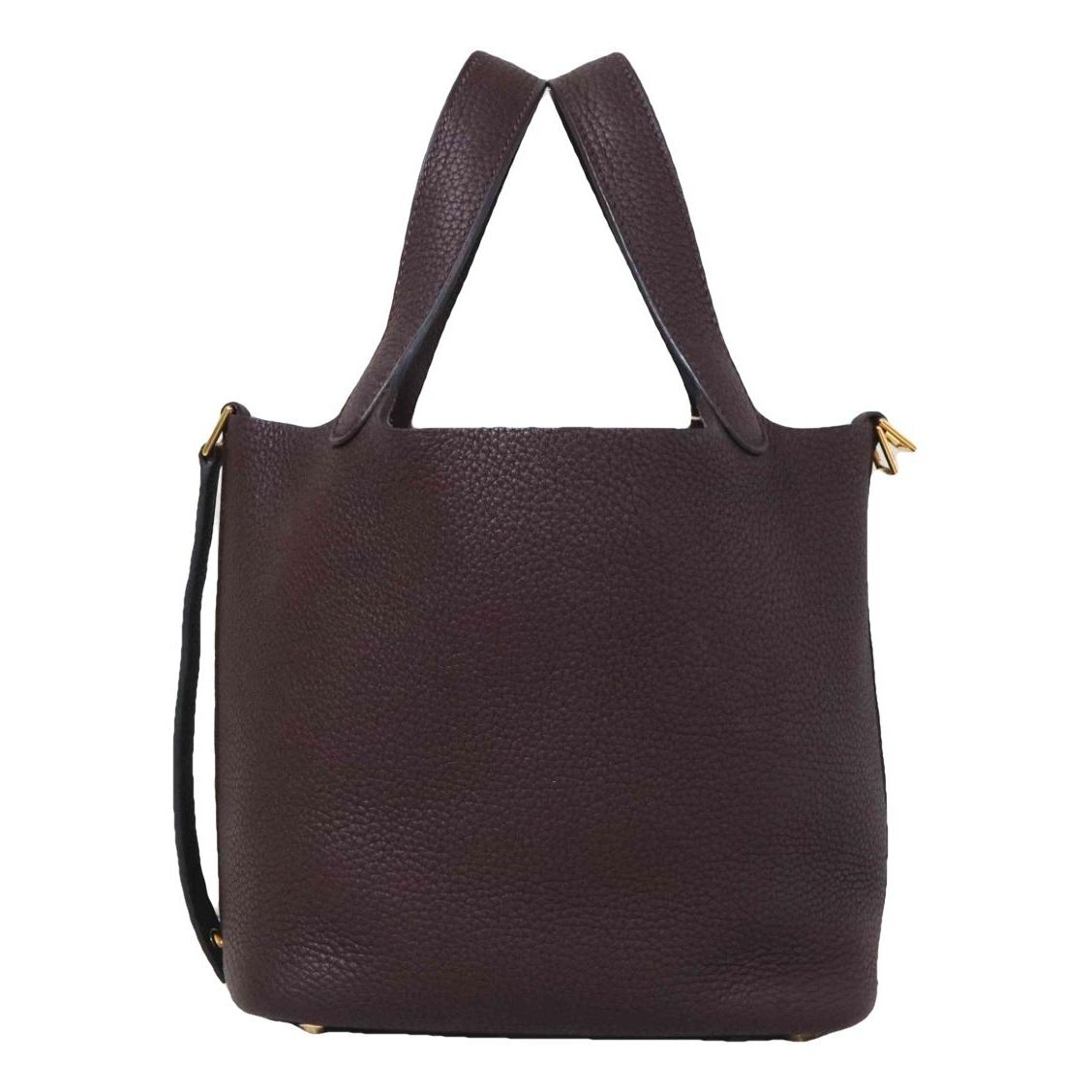 Picotin leather tote