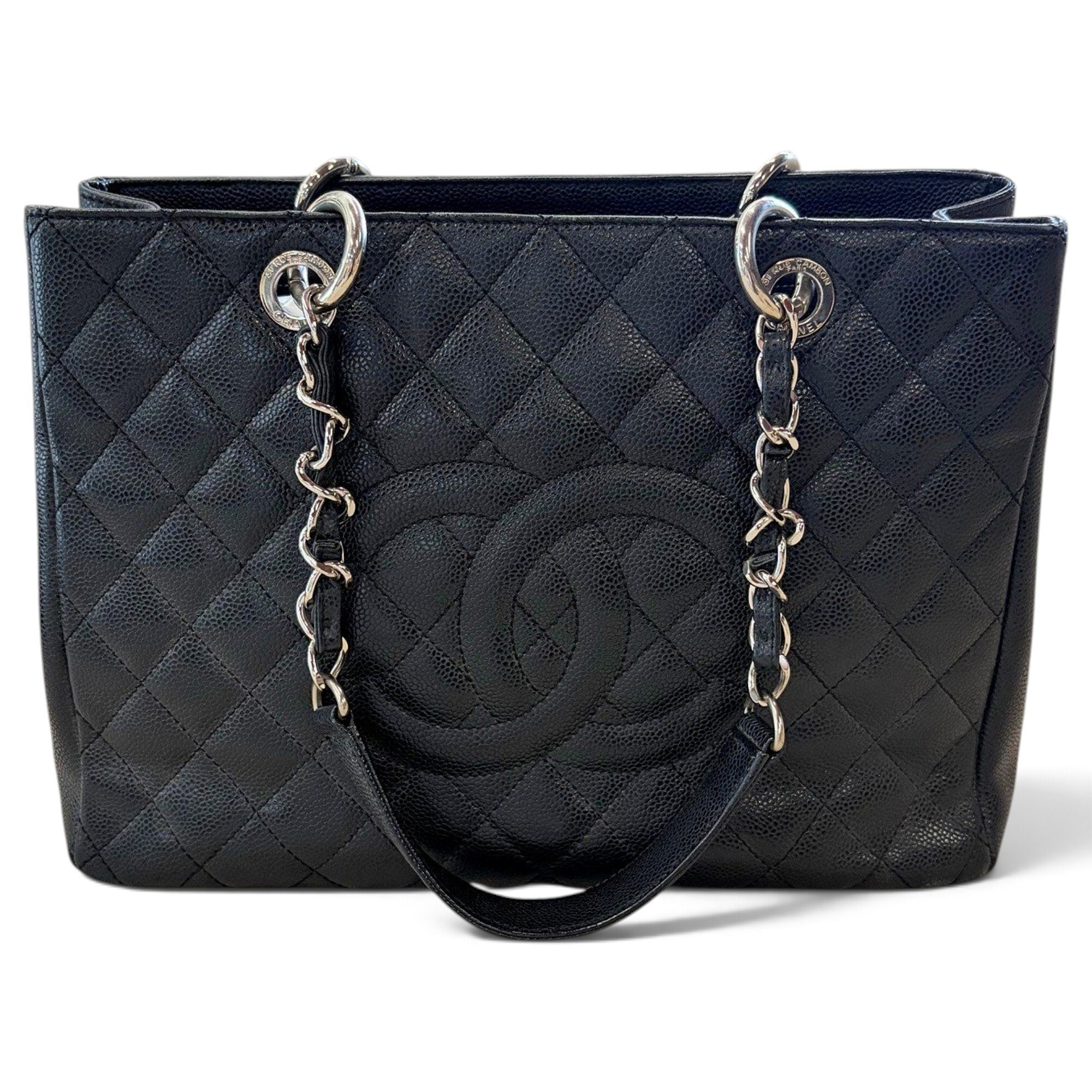 Grand shopping leather tote