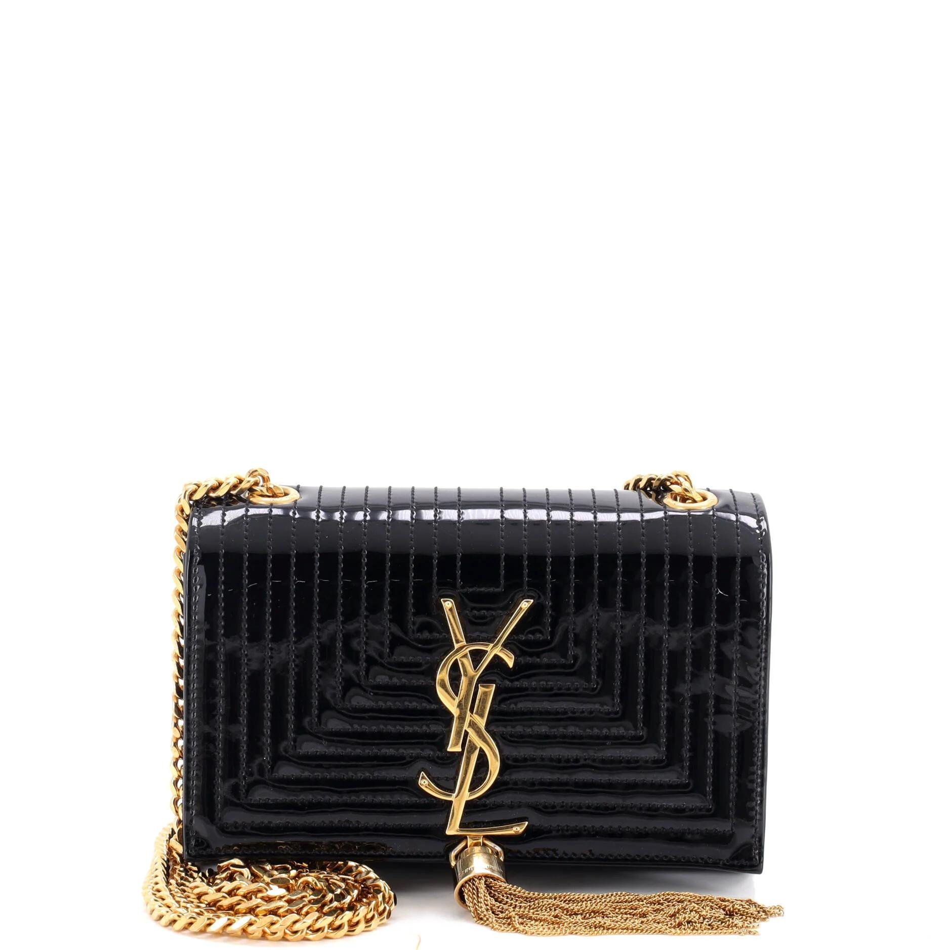Patent leather handbag