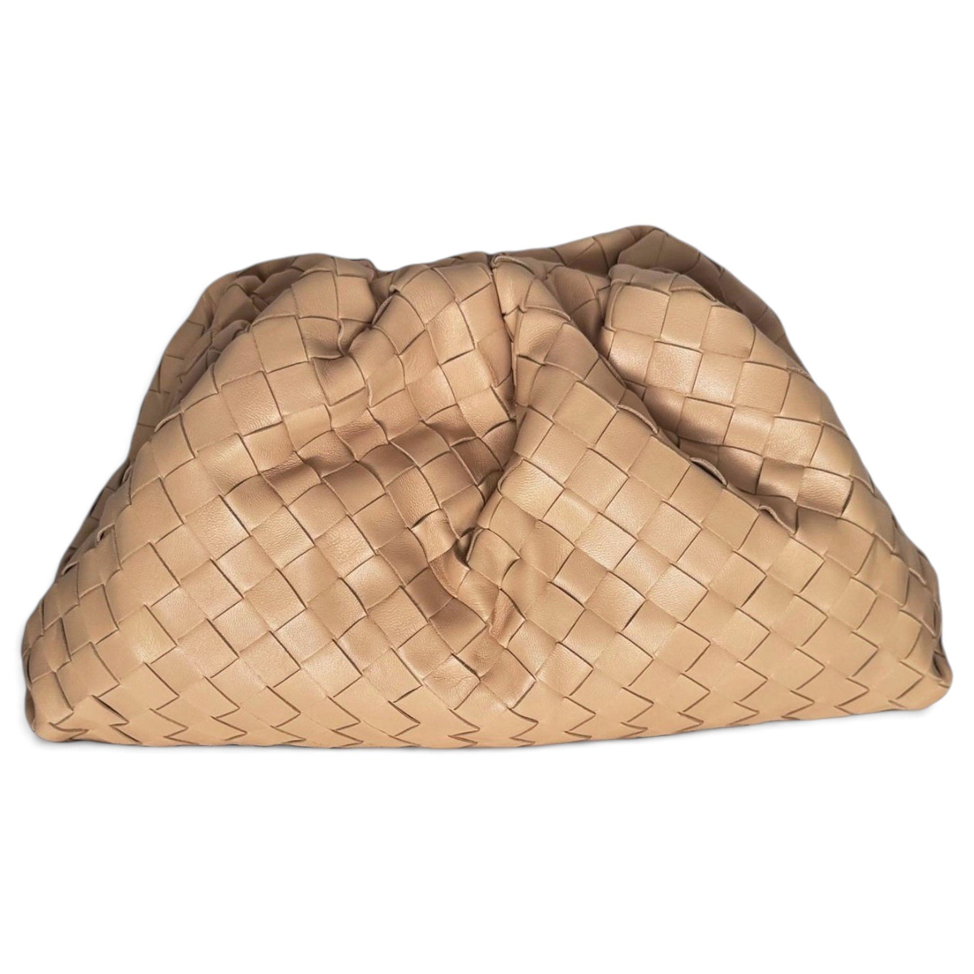 Pouch leather clutch bag