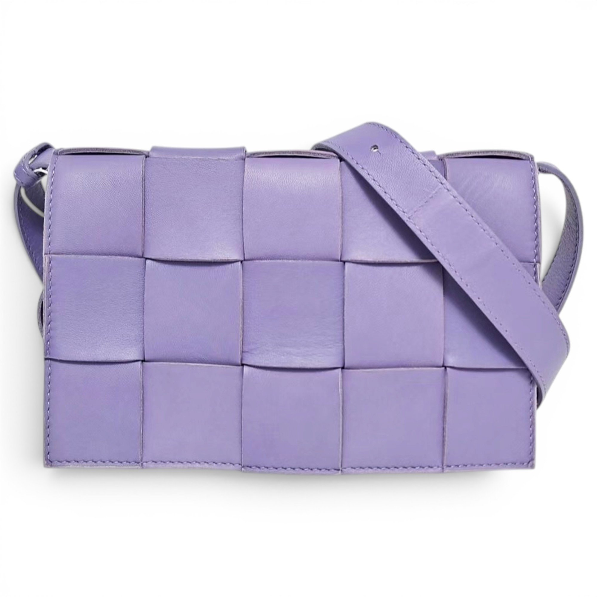Cassette leather handbag