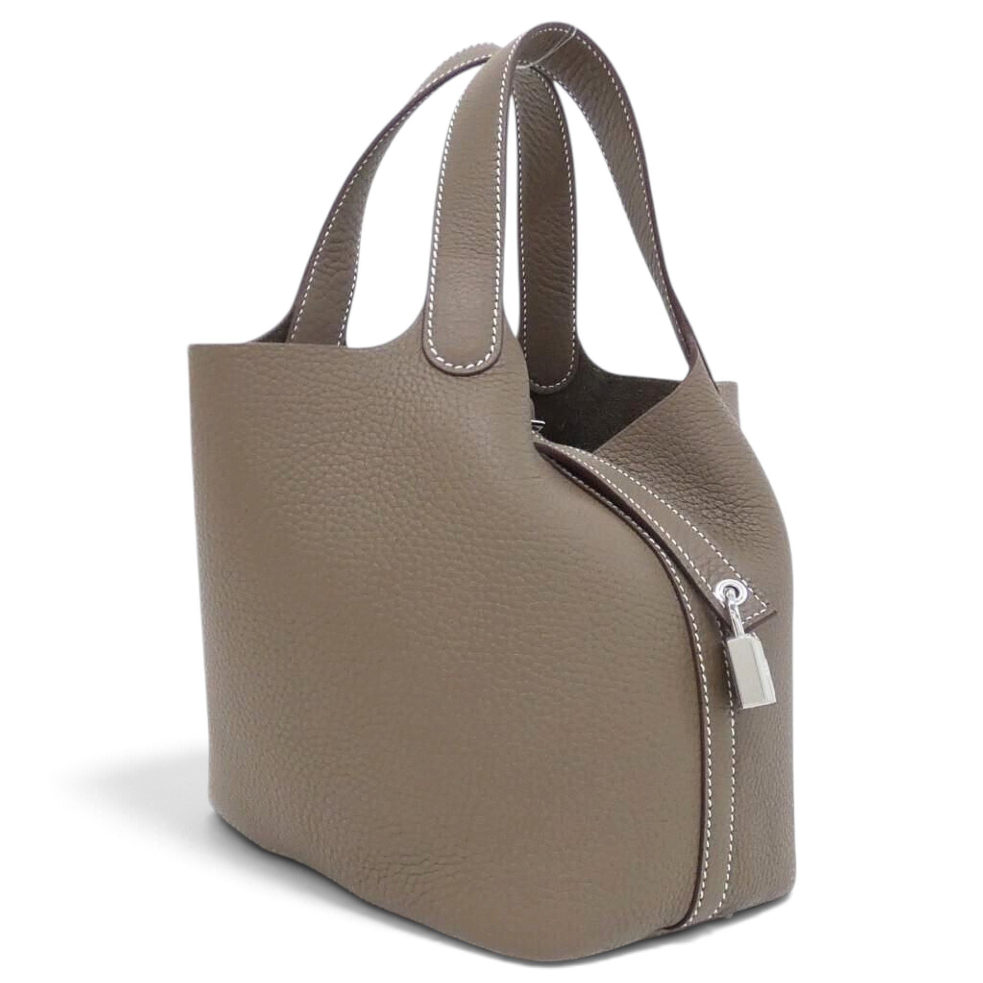 Picotin leather handbag