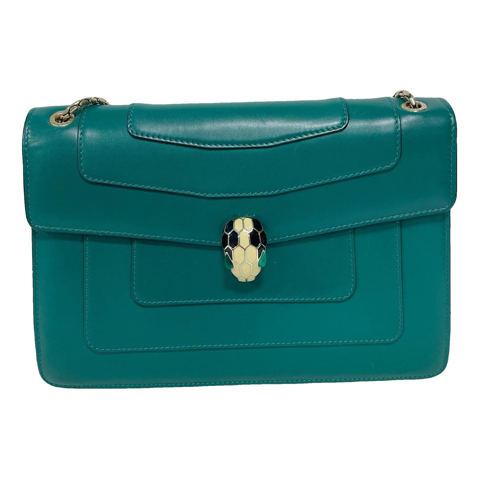 Bvlgari Serpenti leather handbag