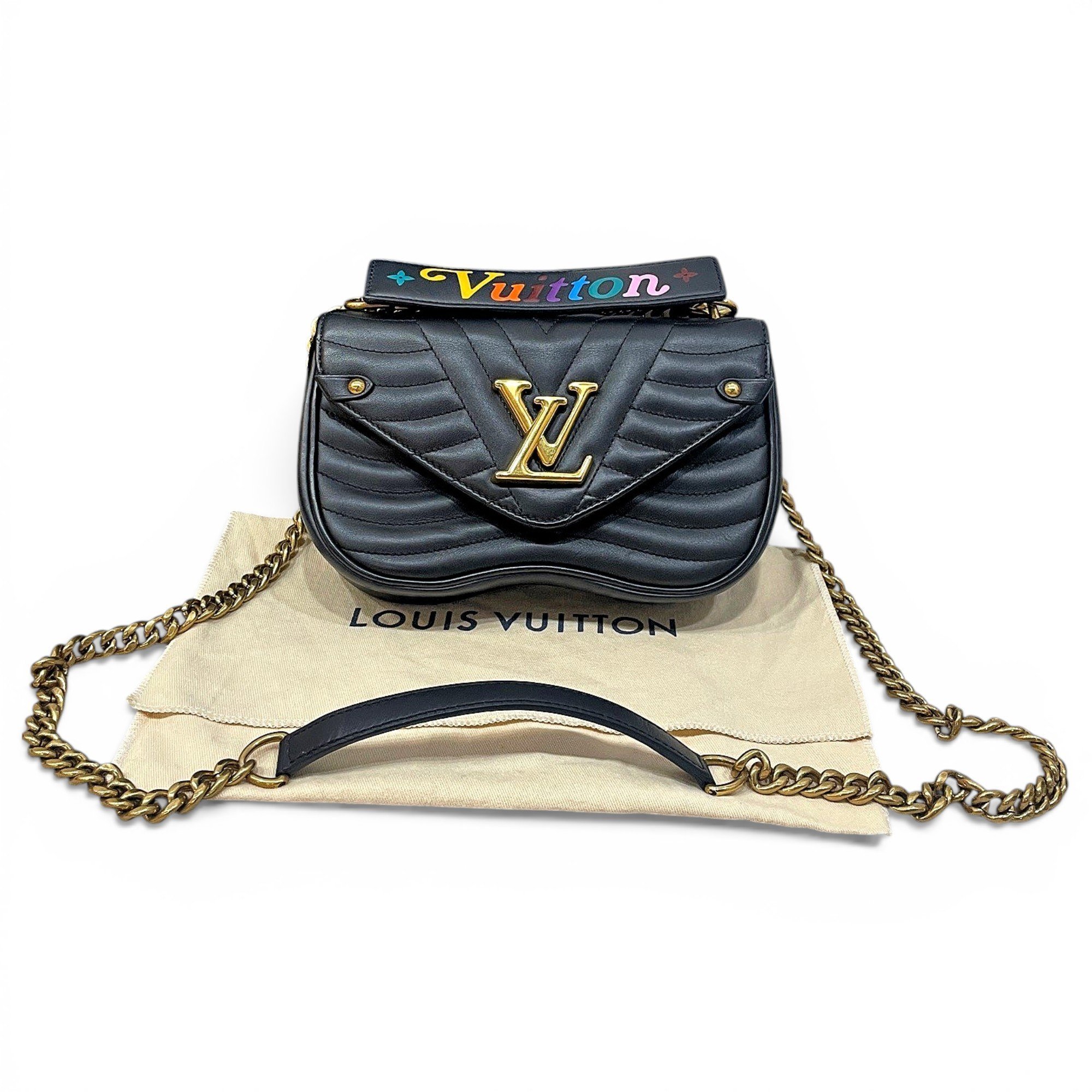New Wave leather handbag
