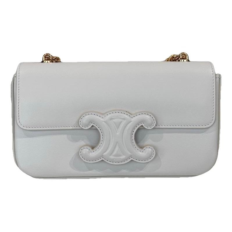 Triomphe chain leather handbag
