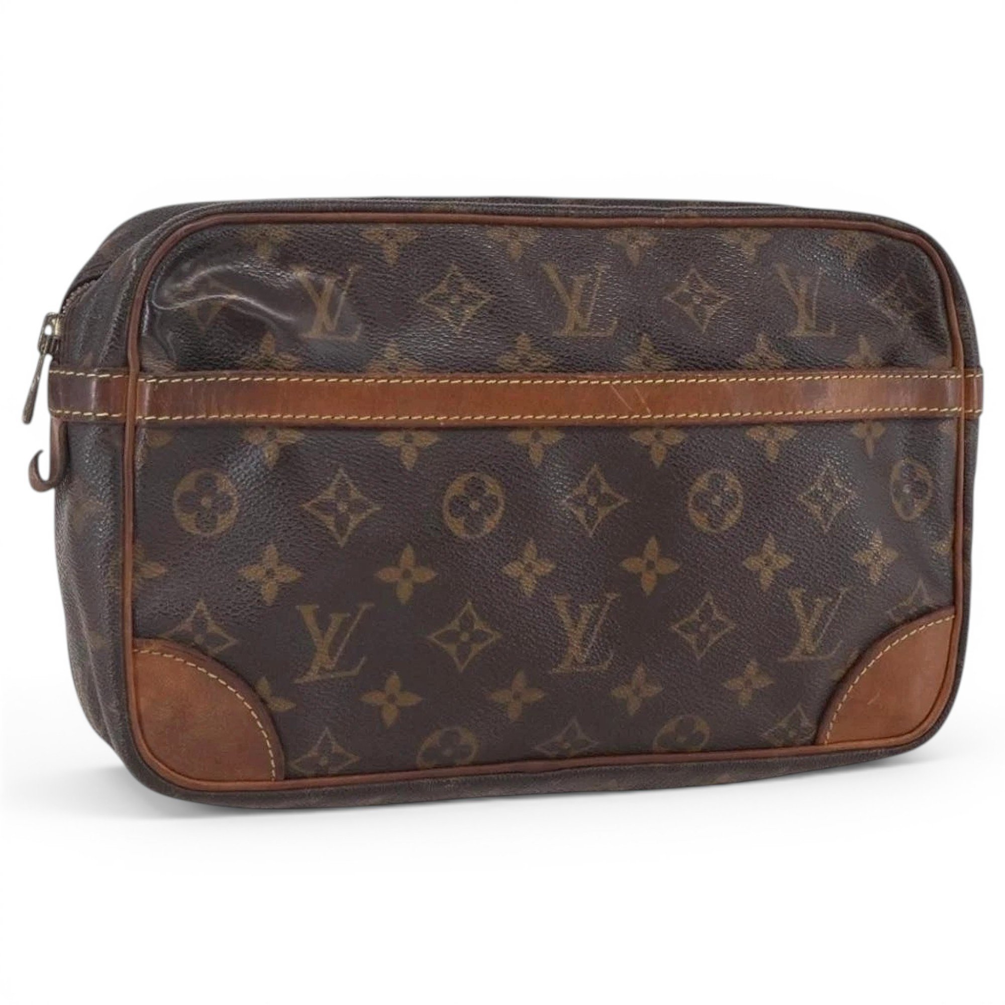 Leather clutch bag
