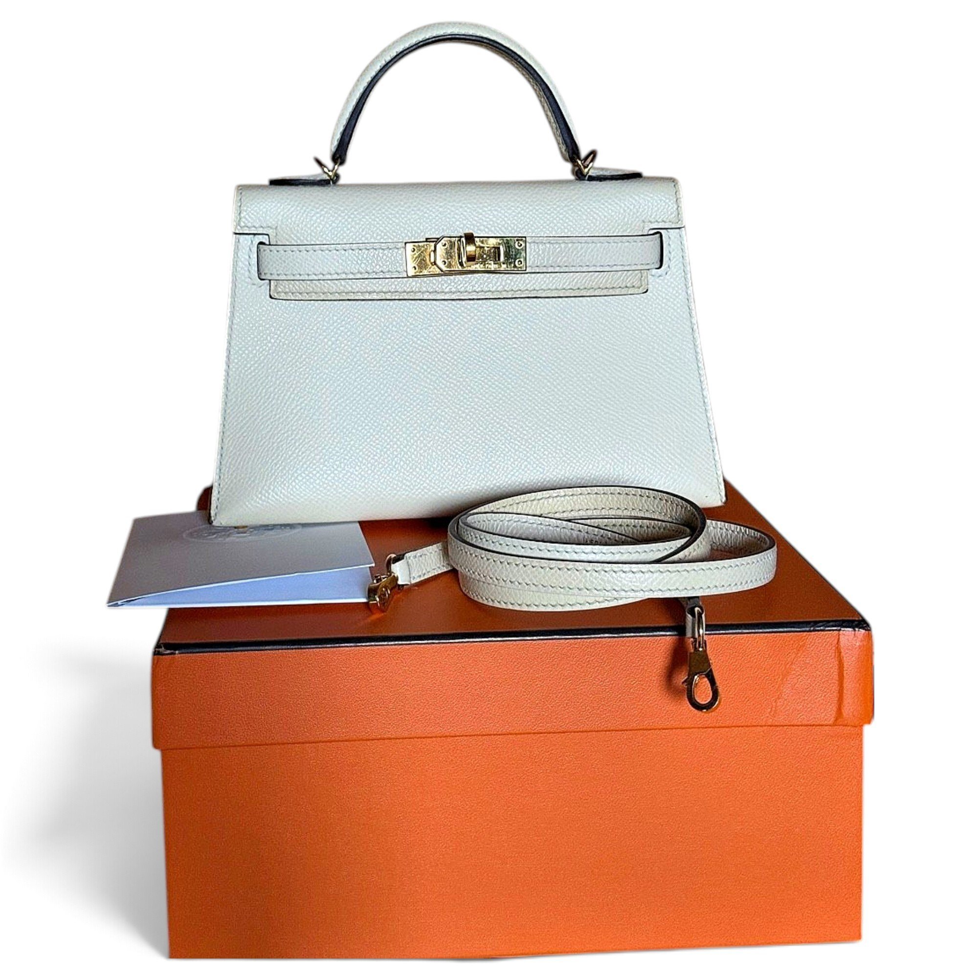 Hermes Kelly Handbag Écru
