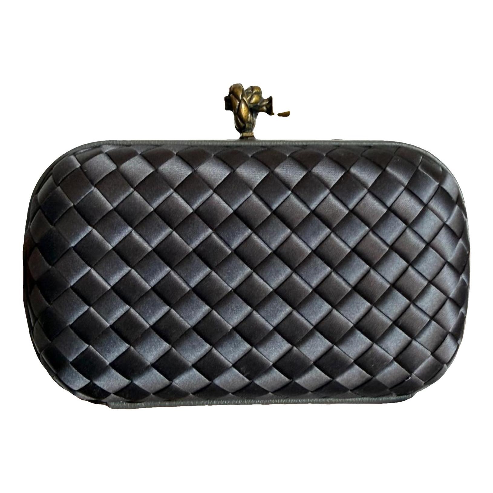 Pochette Knot leather clutch bag