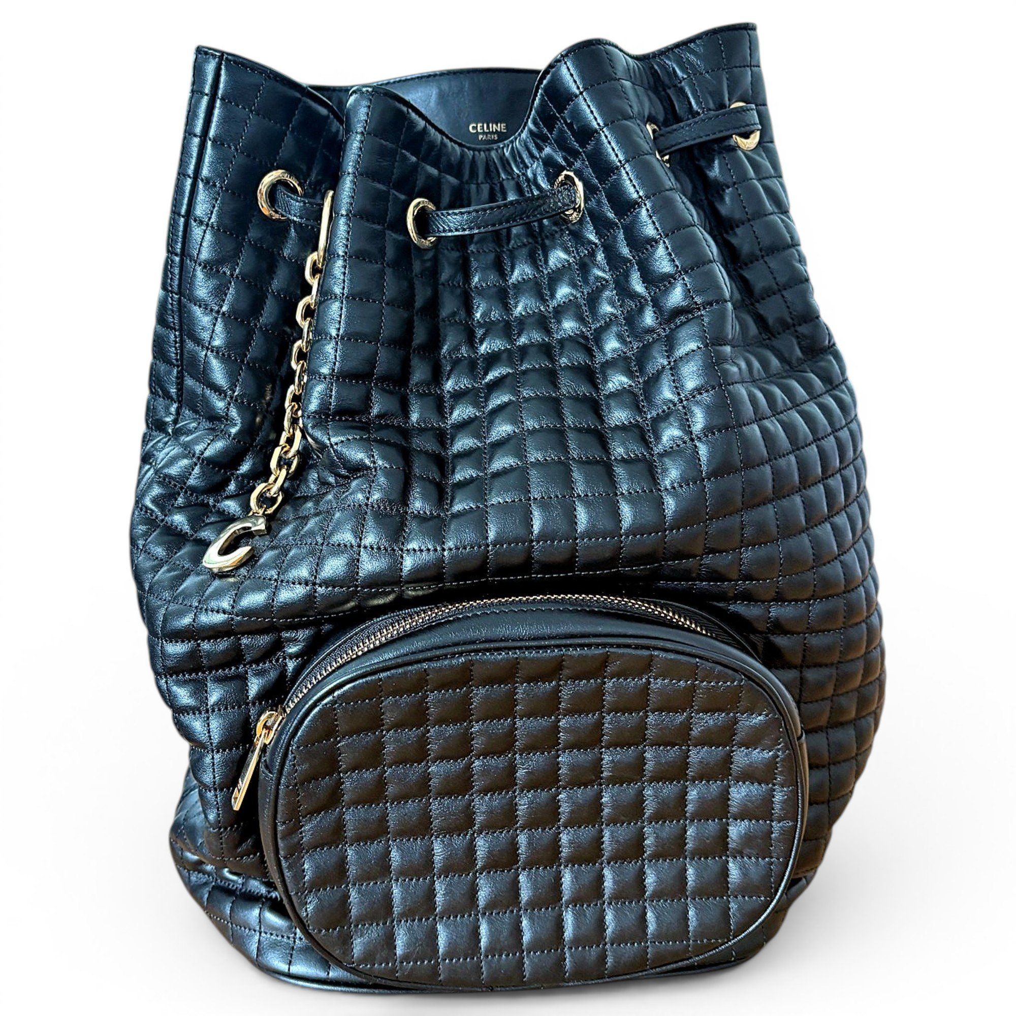 Leather backpack