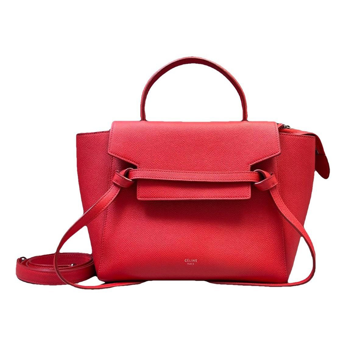 Belt leather handbag