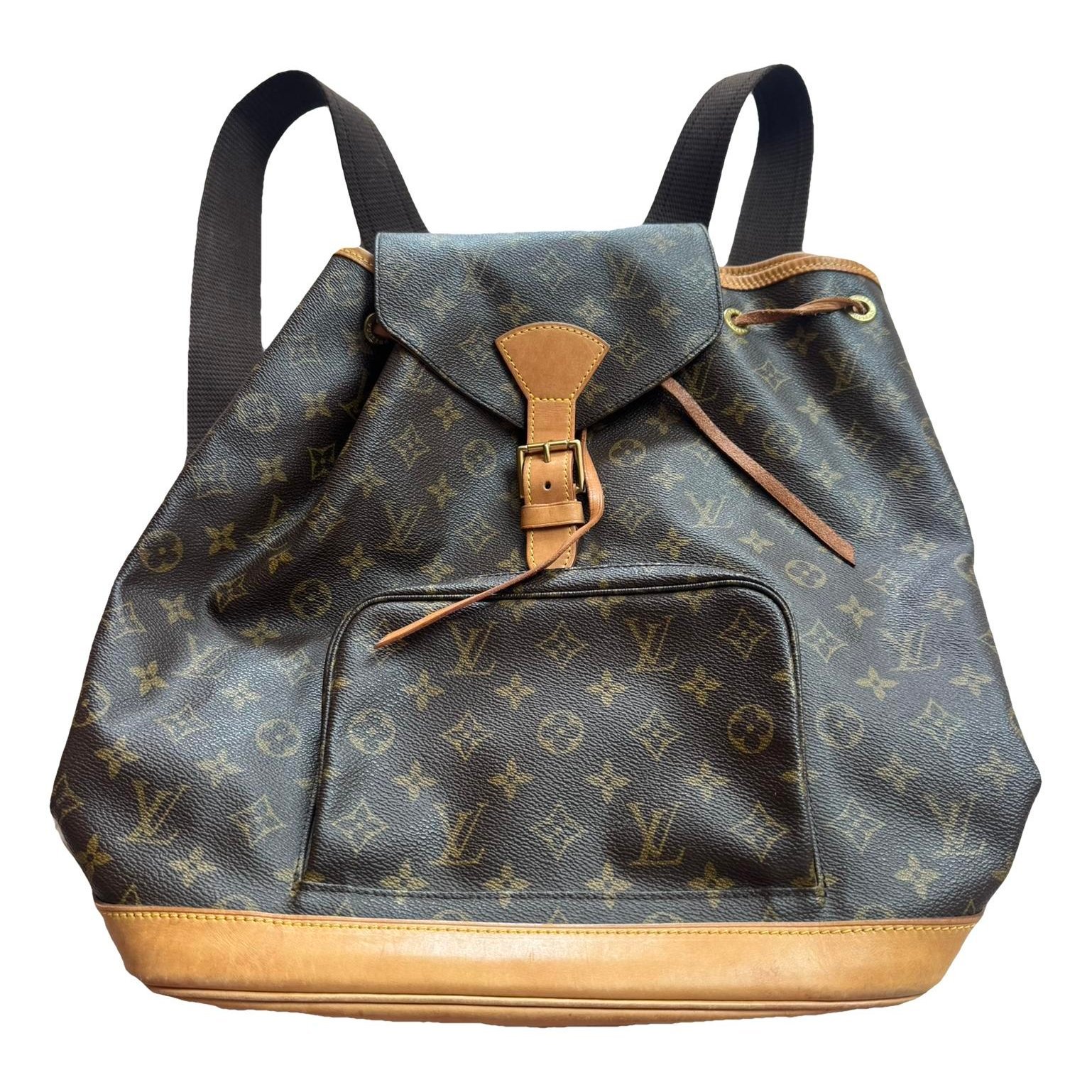 Leather backpack