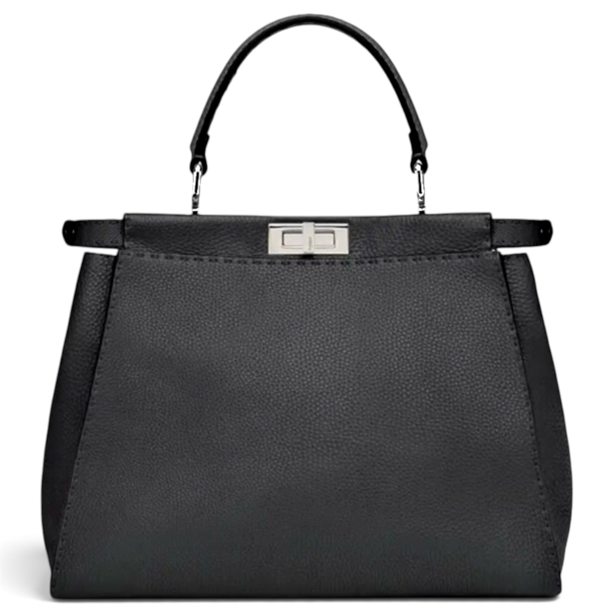 Peekaboo regular pocket leather handbag