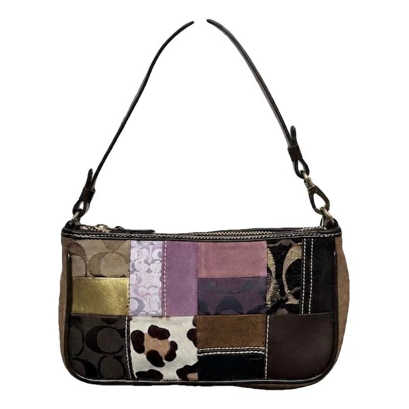 Leather clutch bag
