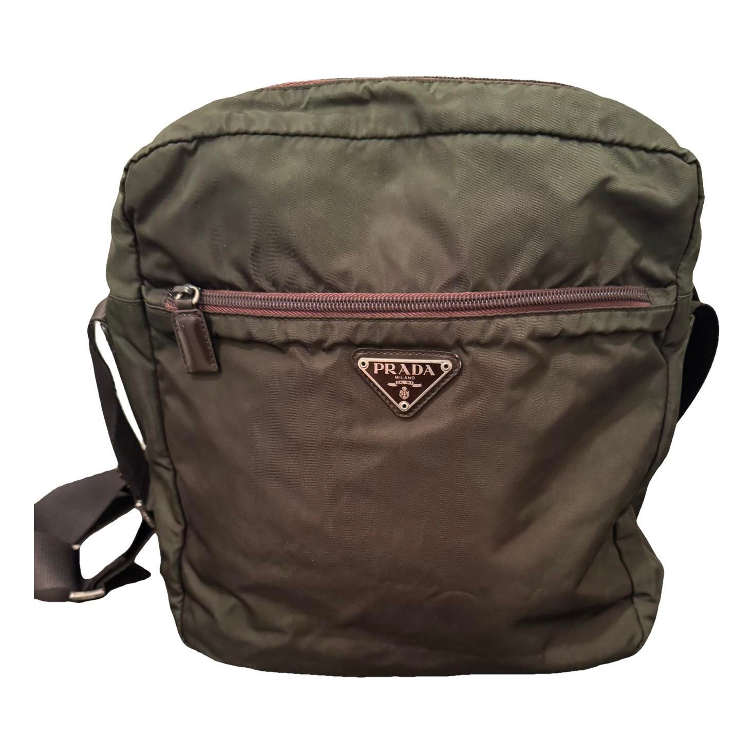 Linen crossbody bag