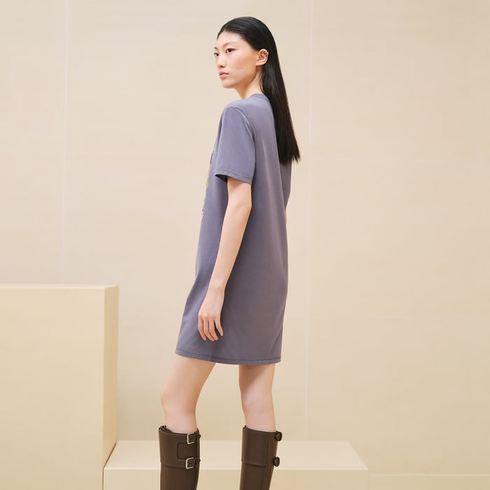 Gris Nuage "Effet Kaleidoscope" T-shirt Dress