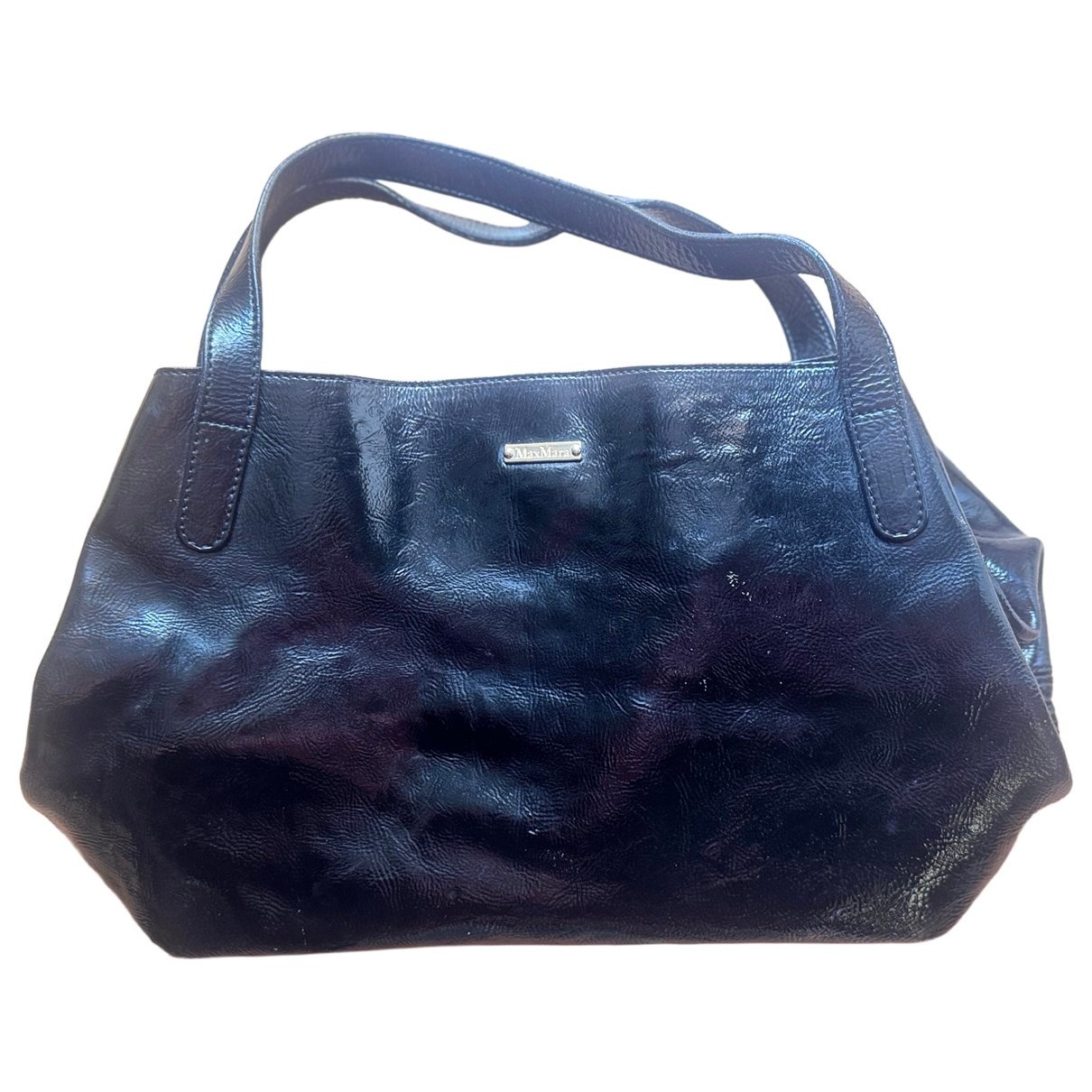 Marine vegan leather handbag
