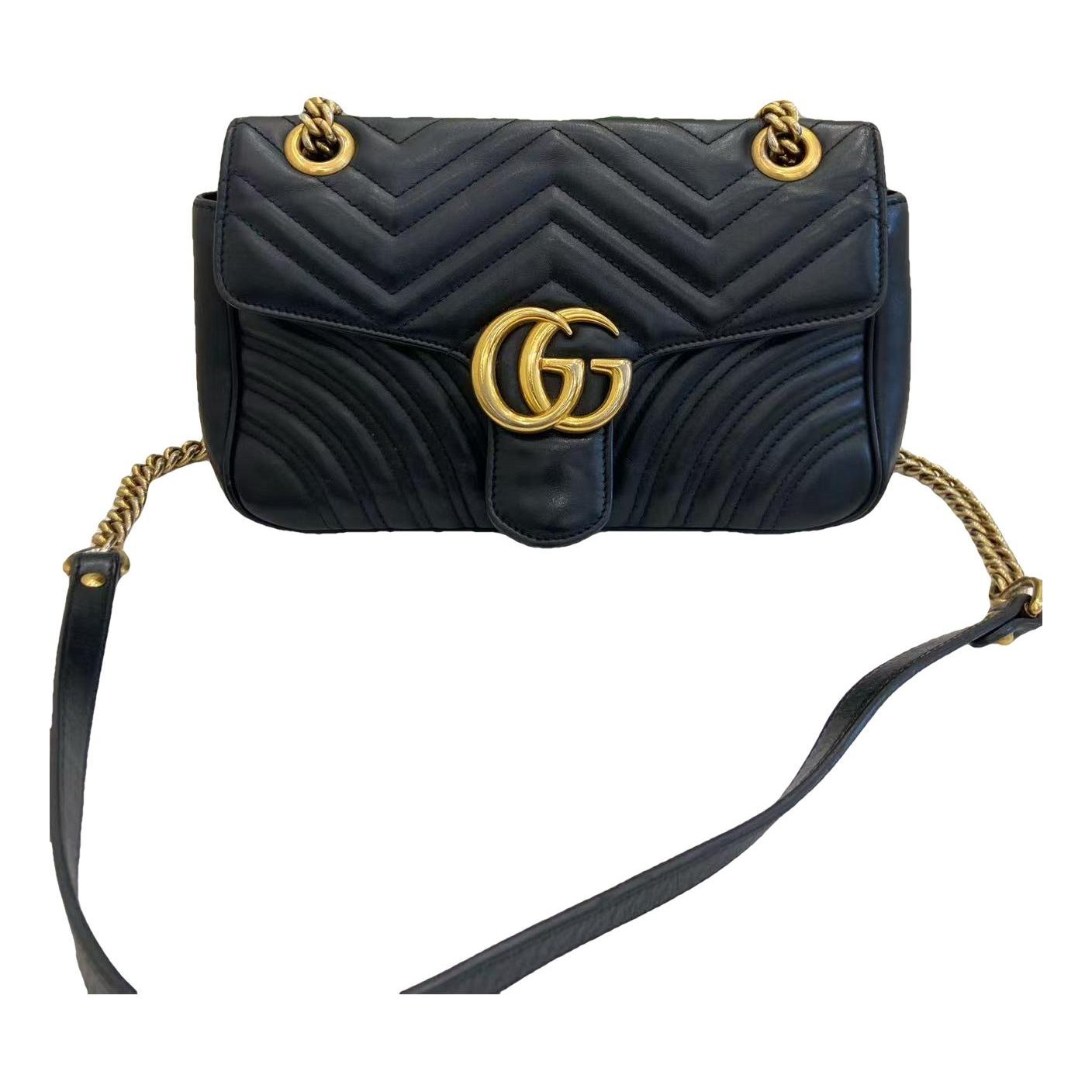 GG Marmont Flap leather handbag