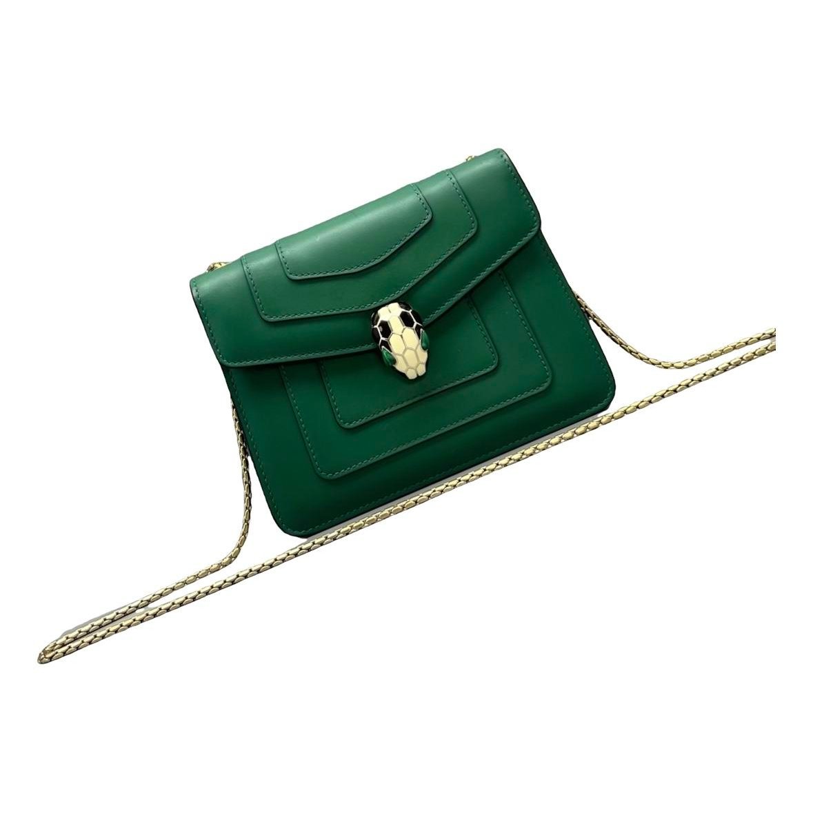 Serpenti leather handbag