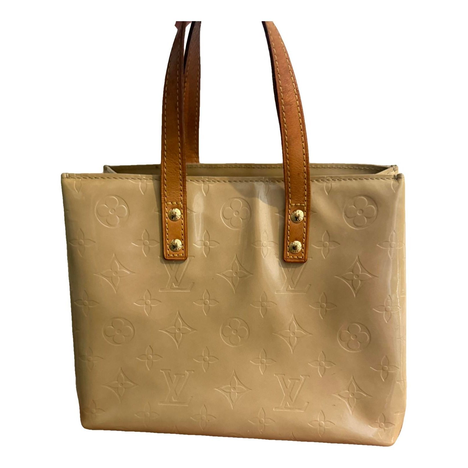 Reade patent leather handbag