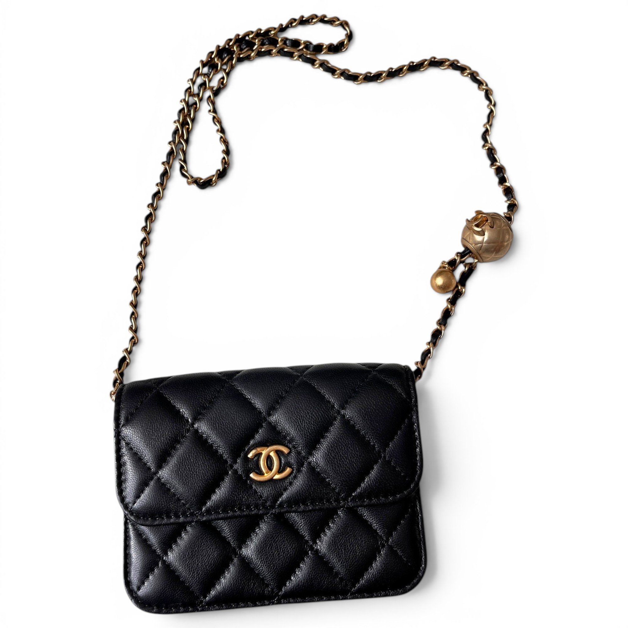 Leather clutch bag