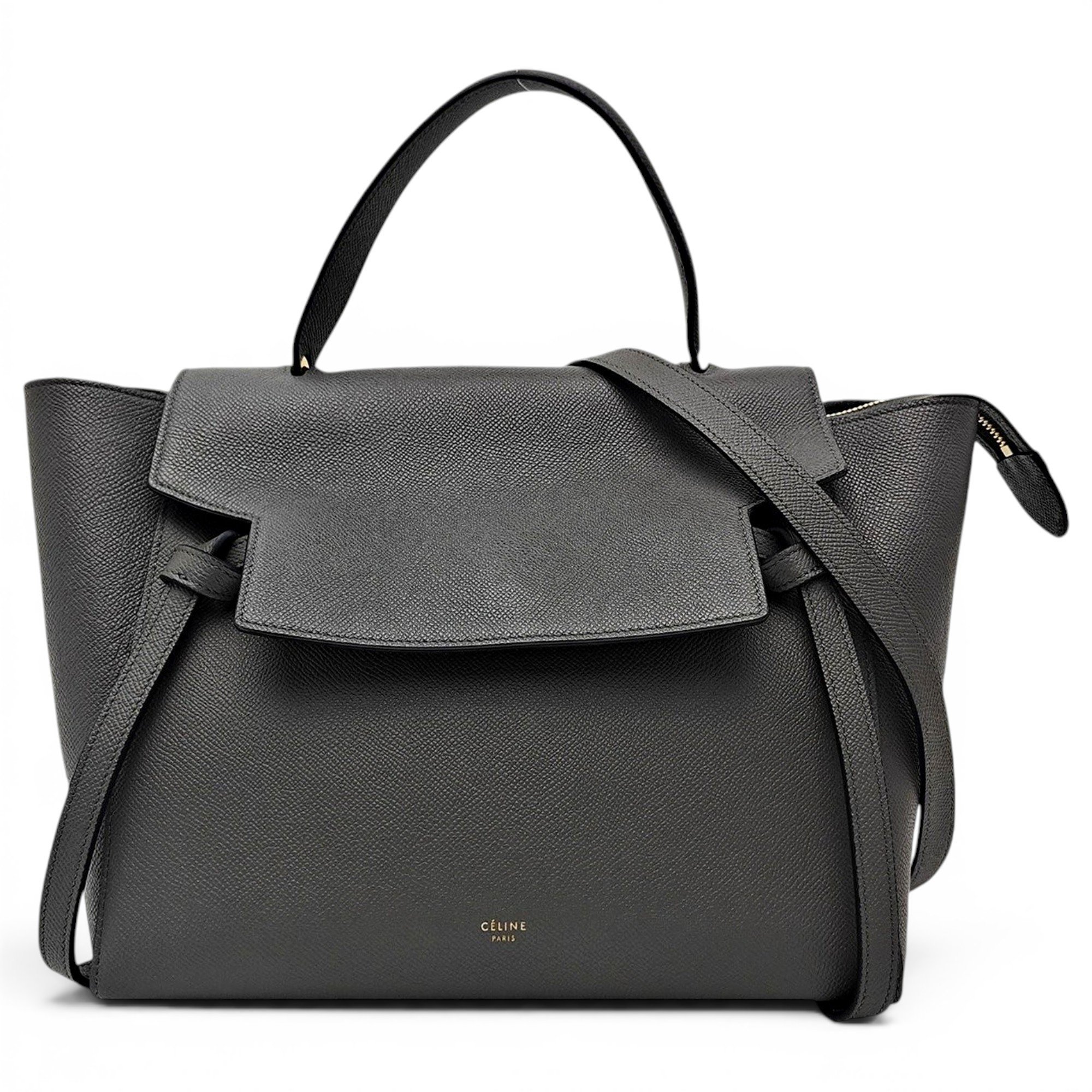 Belt leather handbag