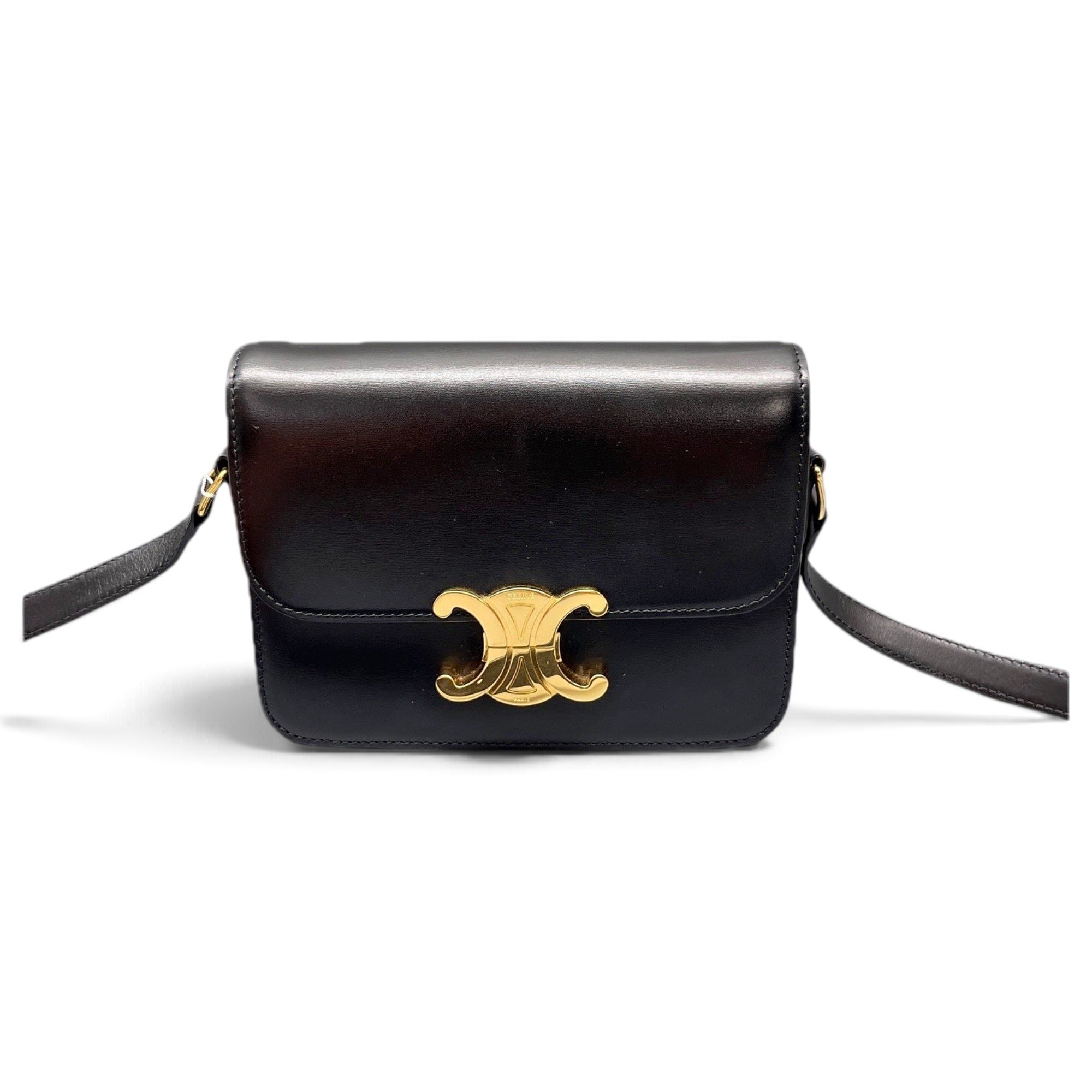 Triomphe leather handbag