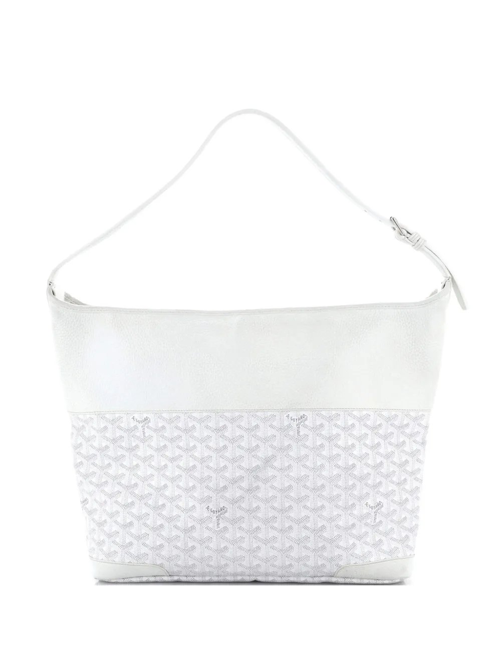 Grenadine Coated Canvas with Leather hobo bag