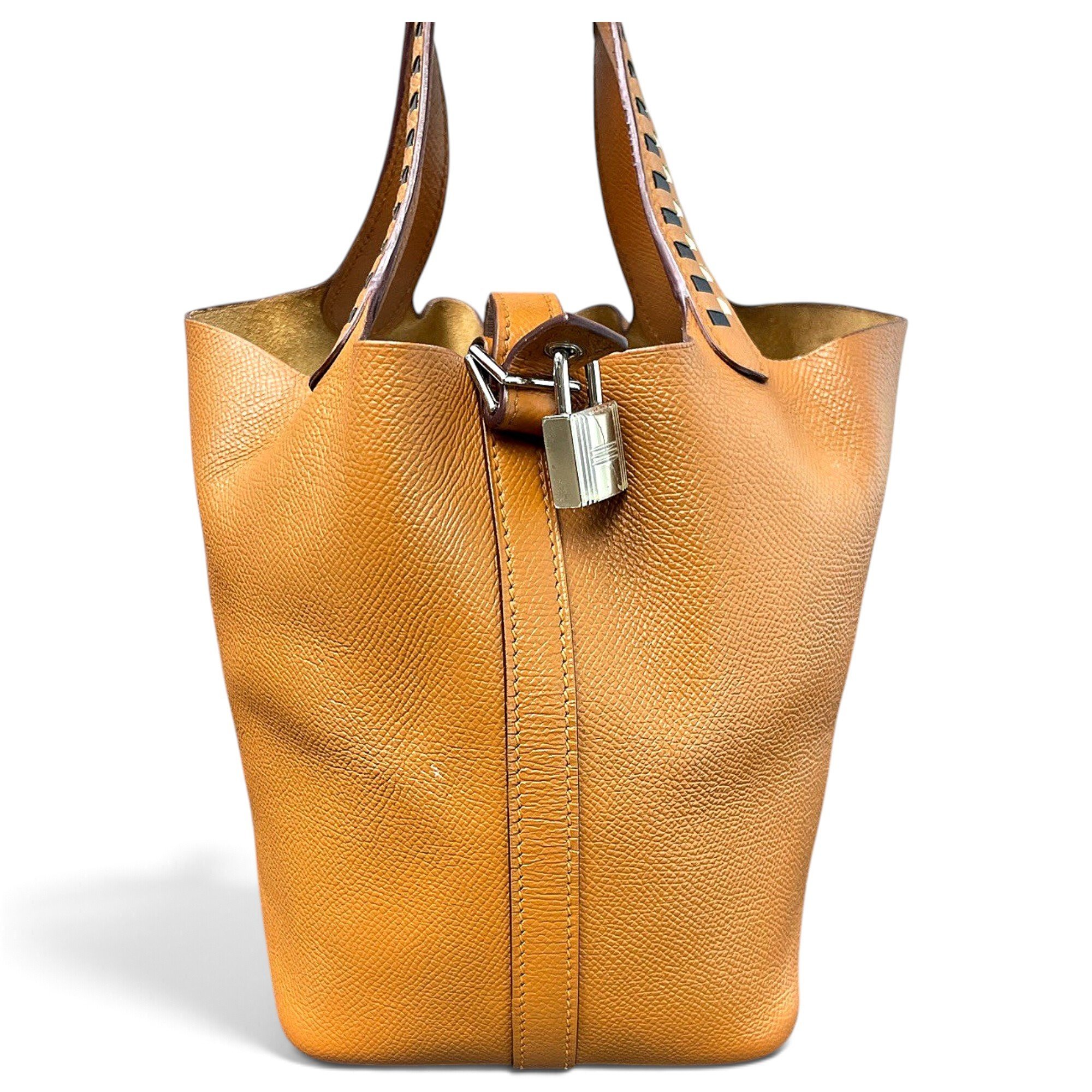 Picotin leather handbag