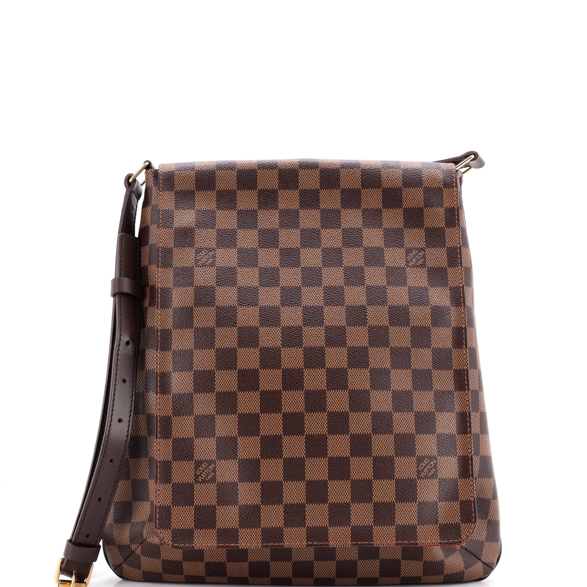 Musette cloth handbag