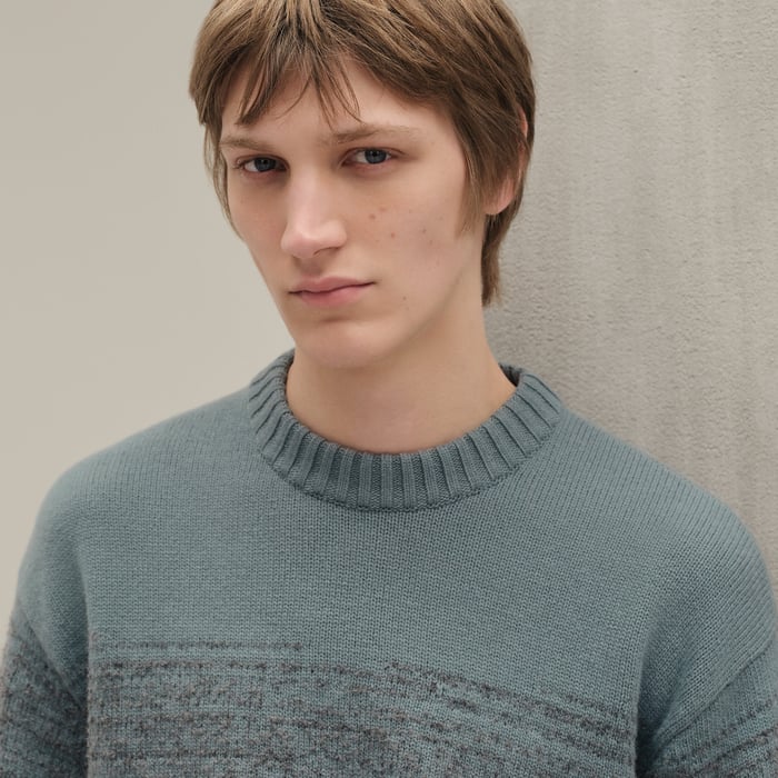 Eucalyptus "Bouclette Ombree" Crewneck Sweater