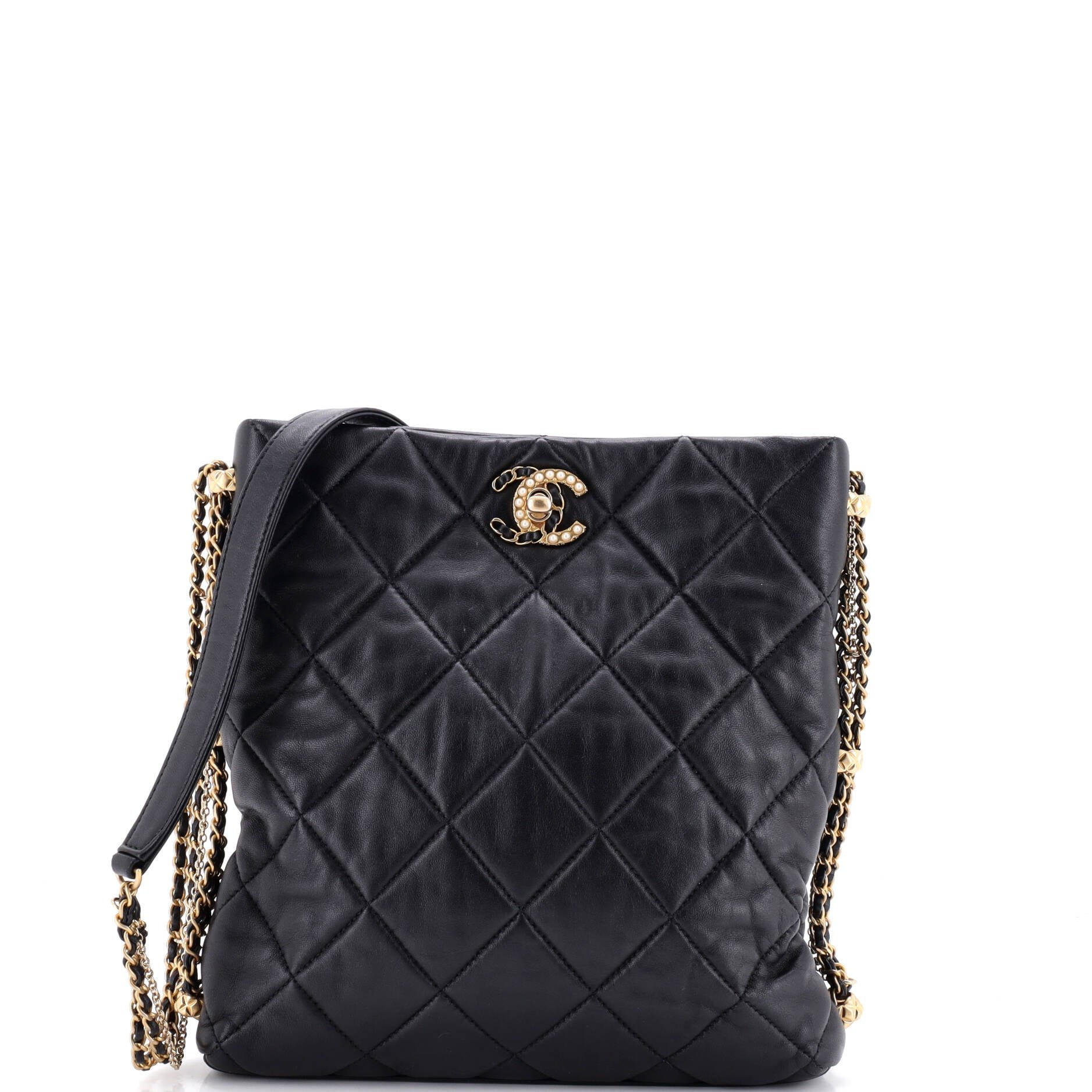 Crush on Chains Hobo Quilted Lambskin
