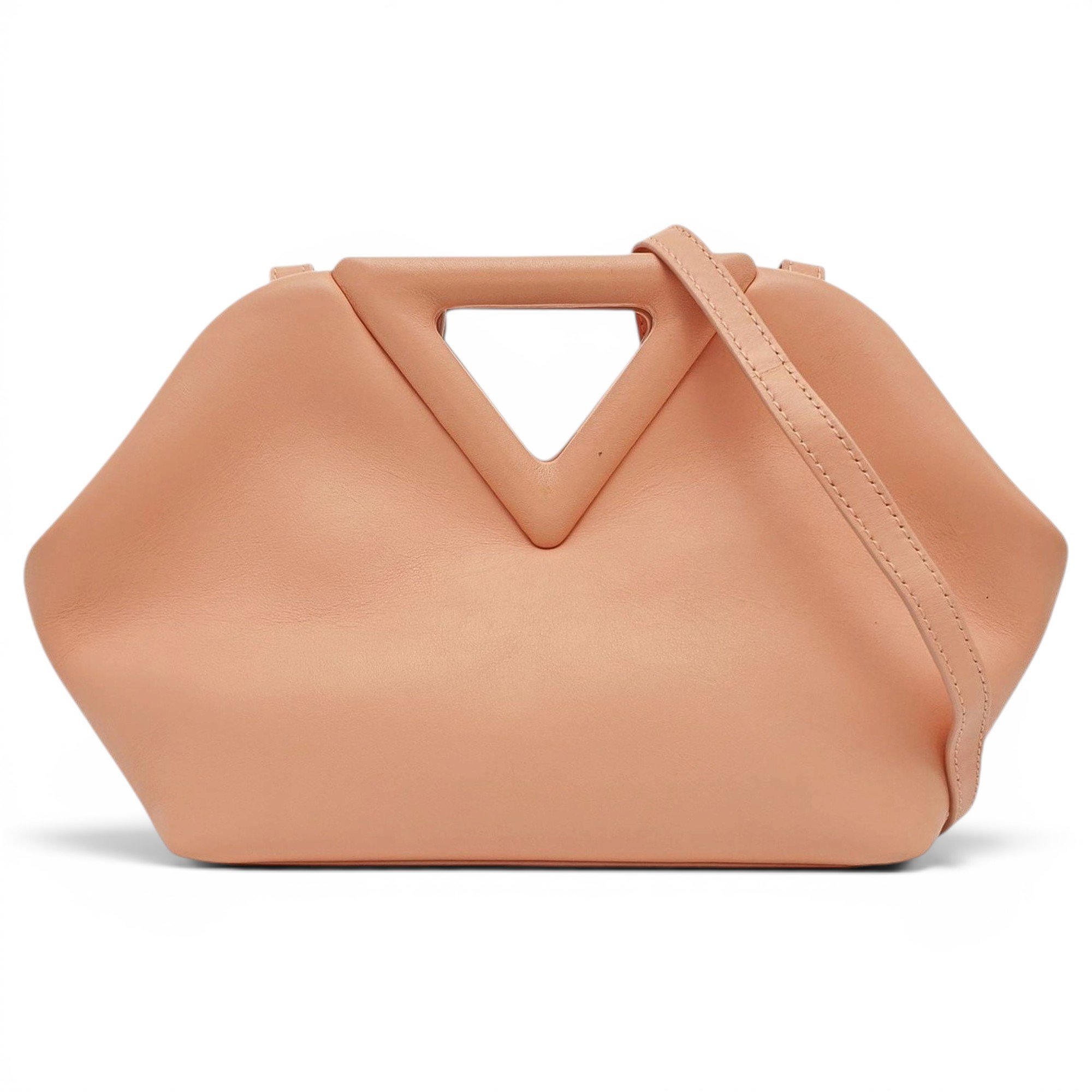 Point leather handbag