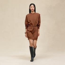 Mid-length cashmere dress
