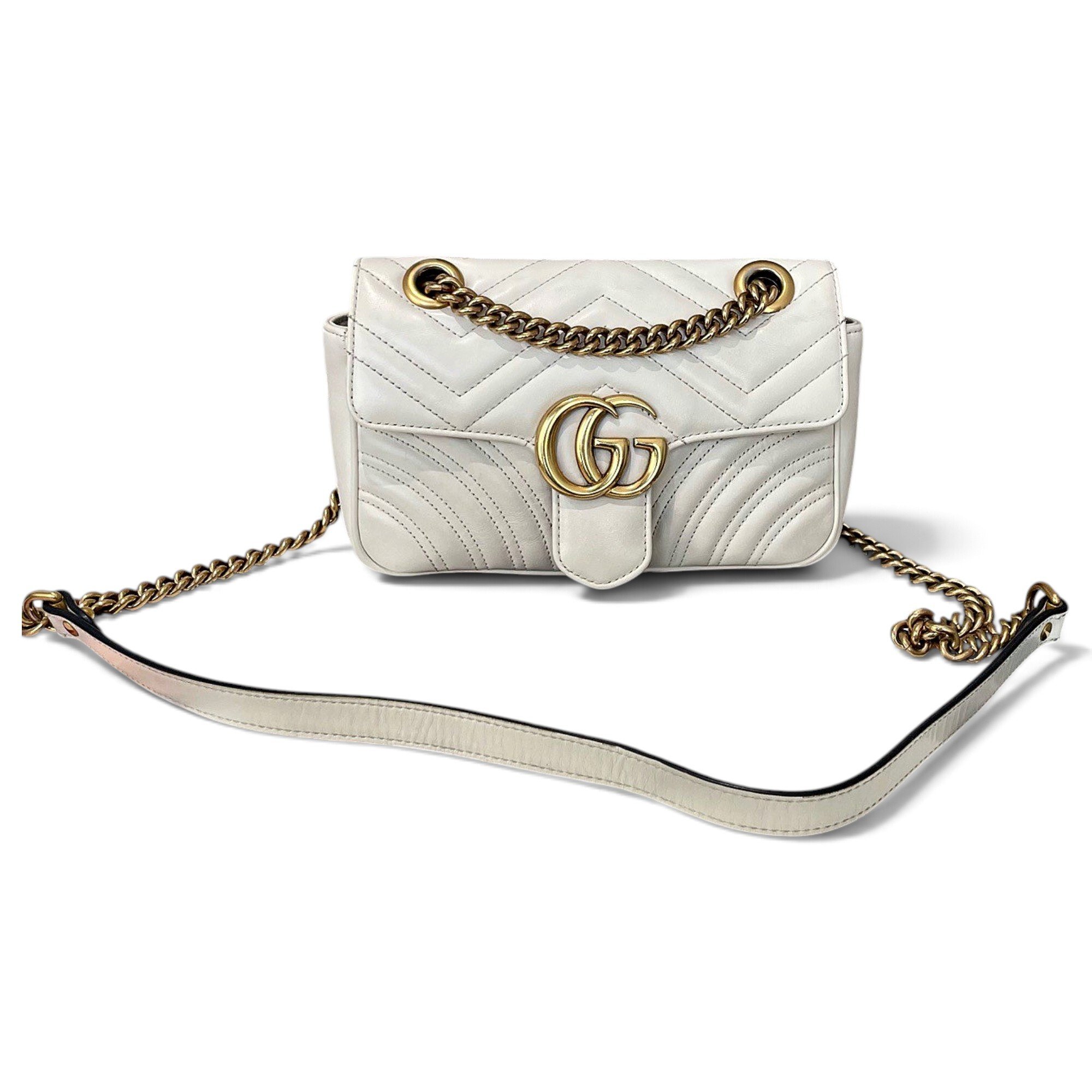 GG Marmont Flap leather crossbody bag