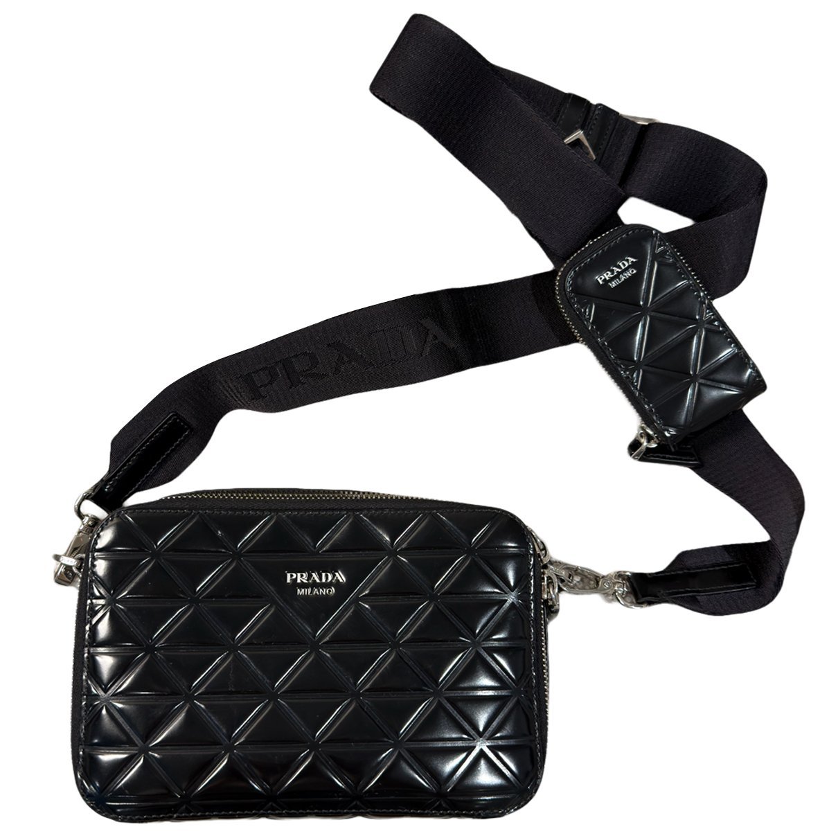 Prada Pocket leather crossbody bag