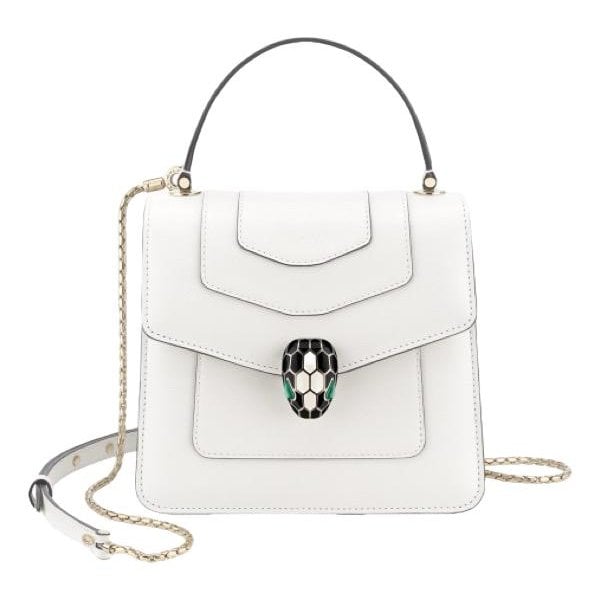 Serpenti leather handbag