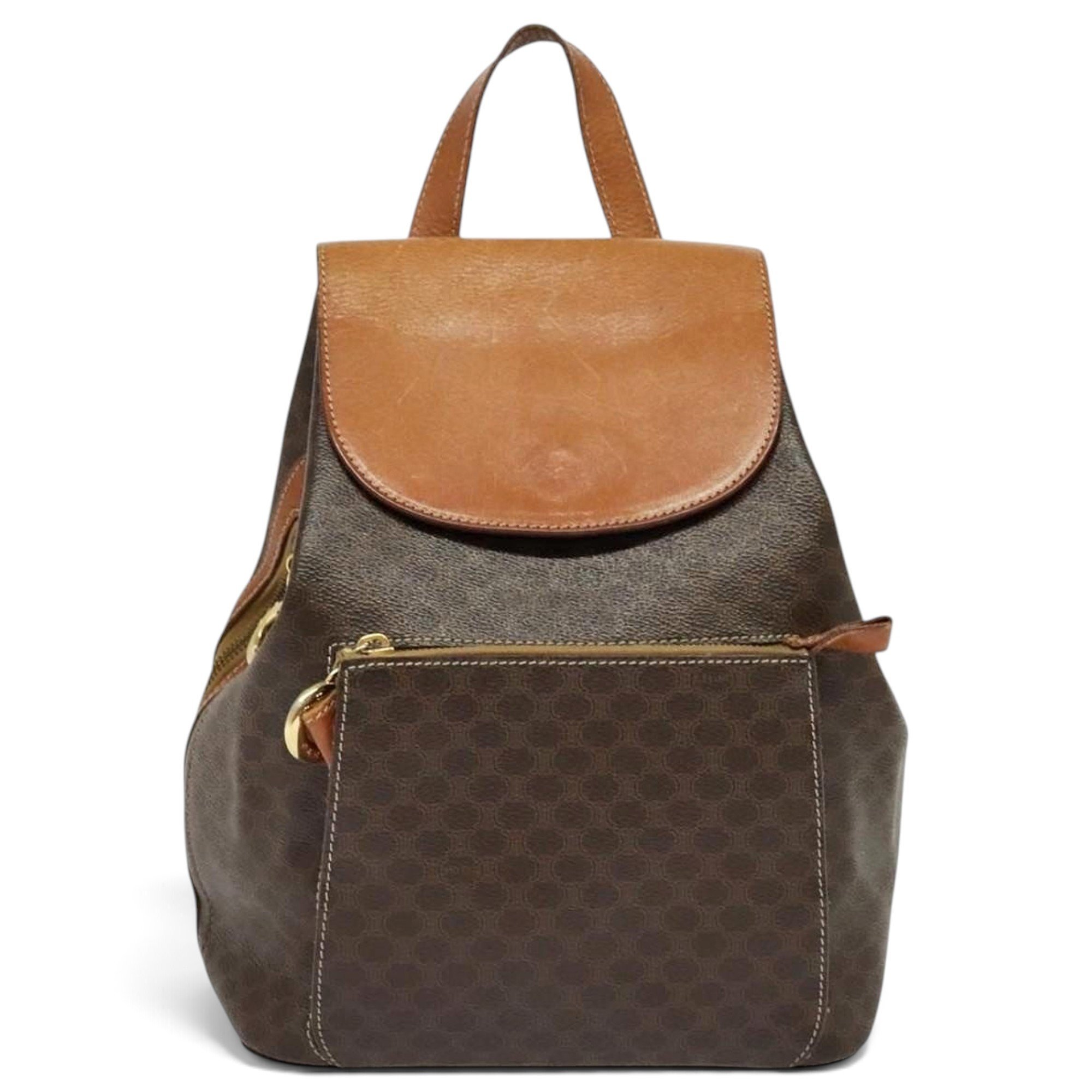 Leather backpack