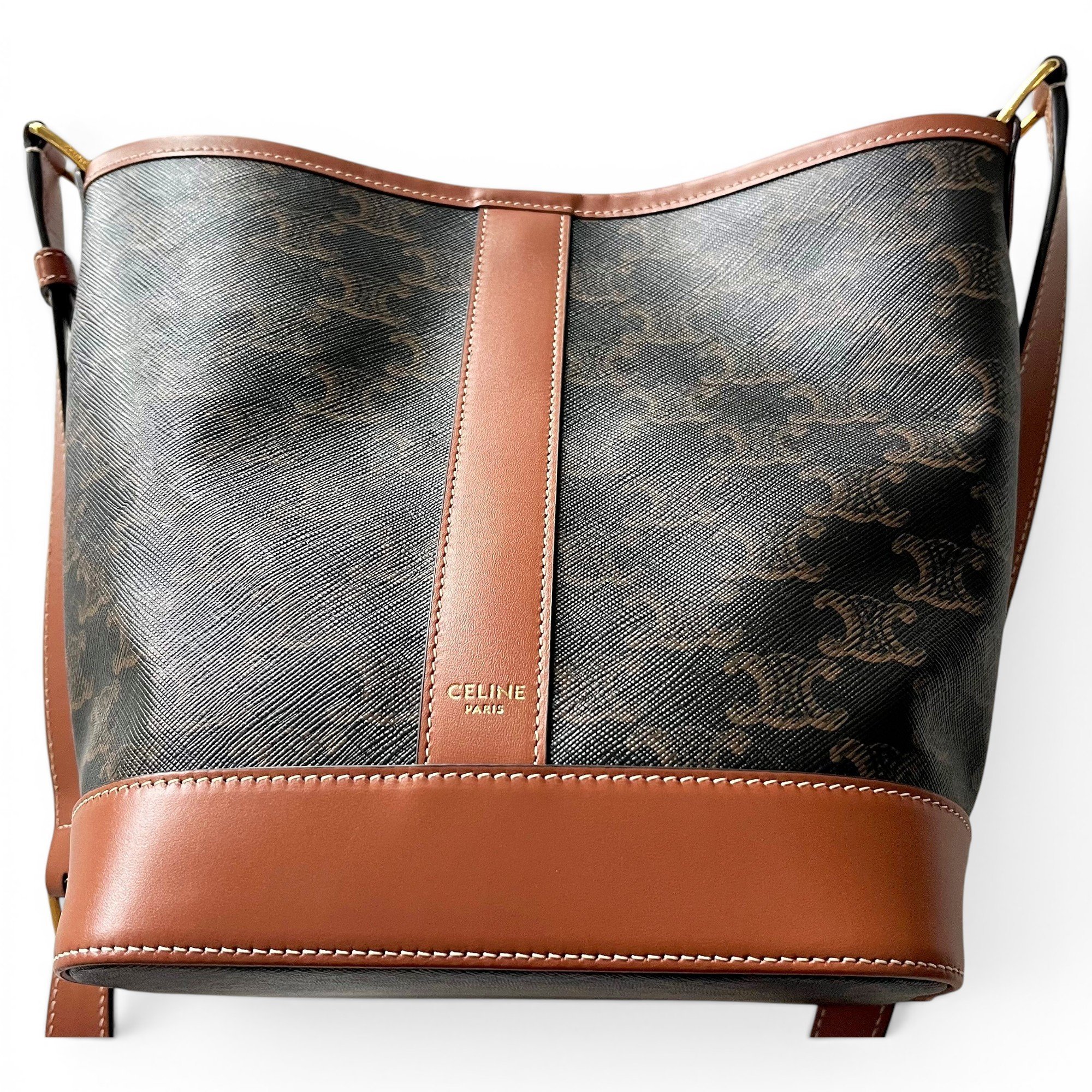 Celine SAC SEAU leather crossbody bag