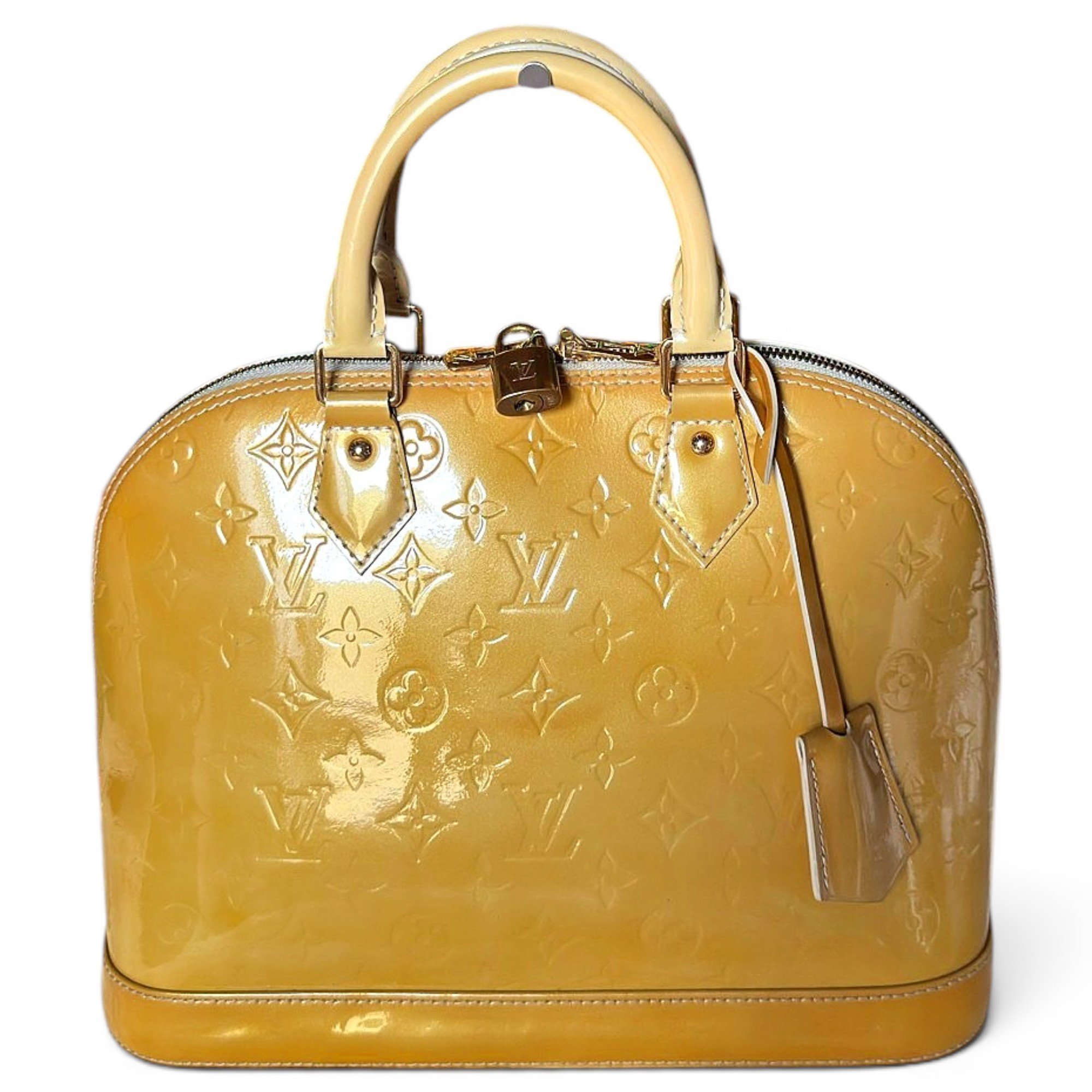 Alma patent leather handbag