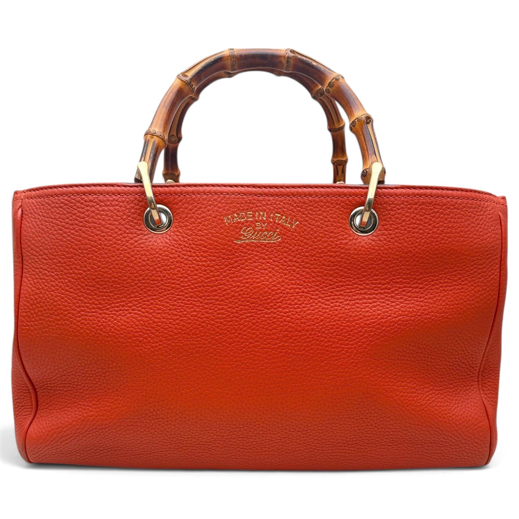 Bamboo leather handbag