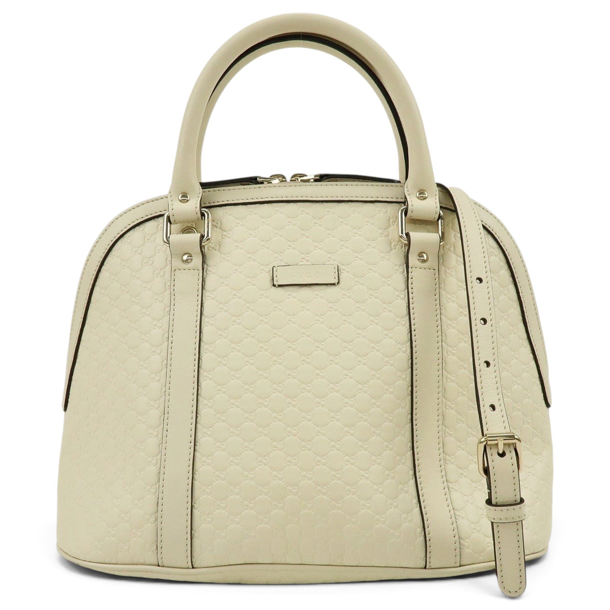 Dôme leather handbag