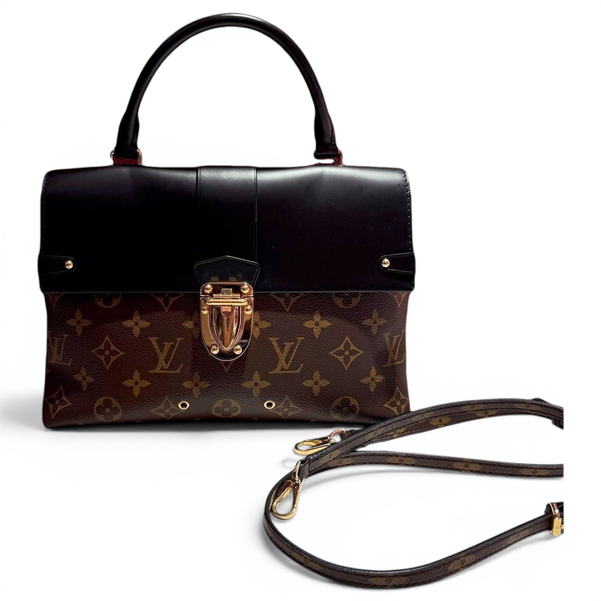 One Handle very leather handbag