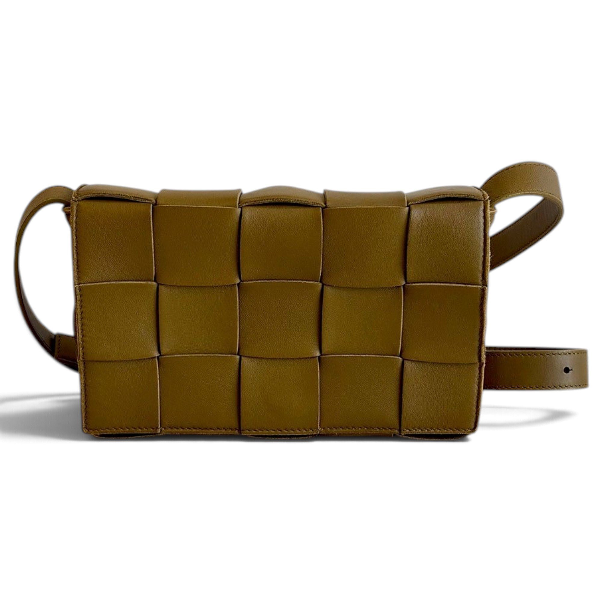 Cassette leather handbag