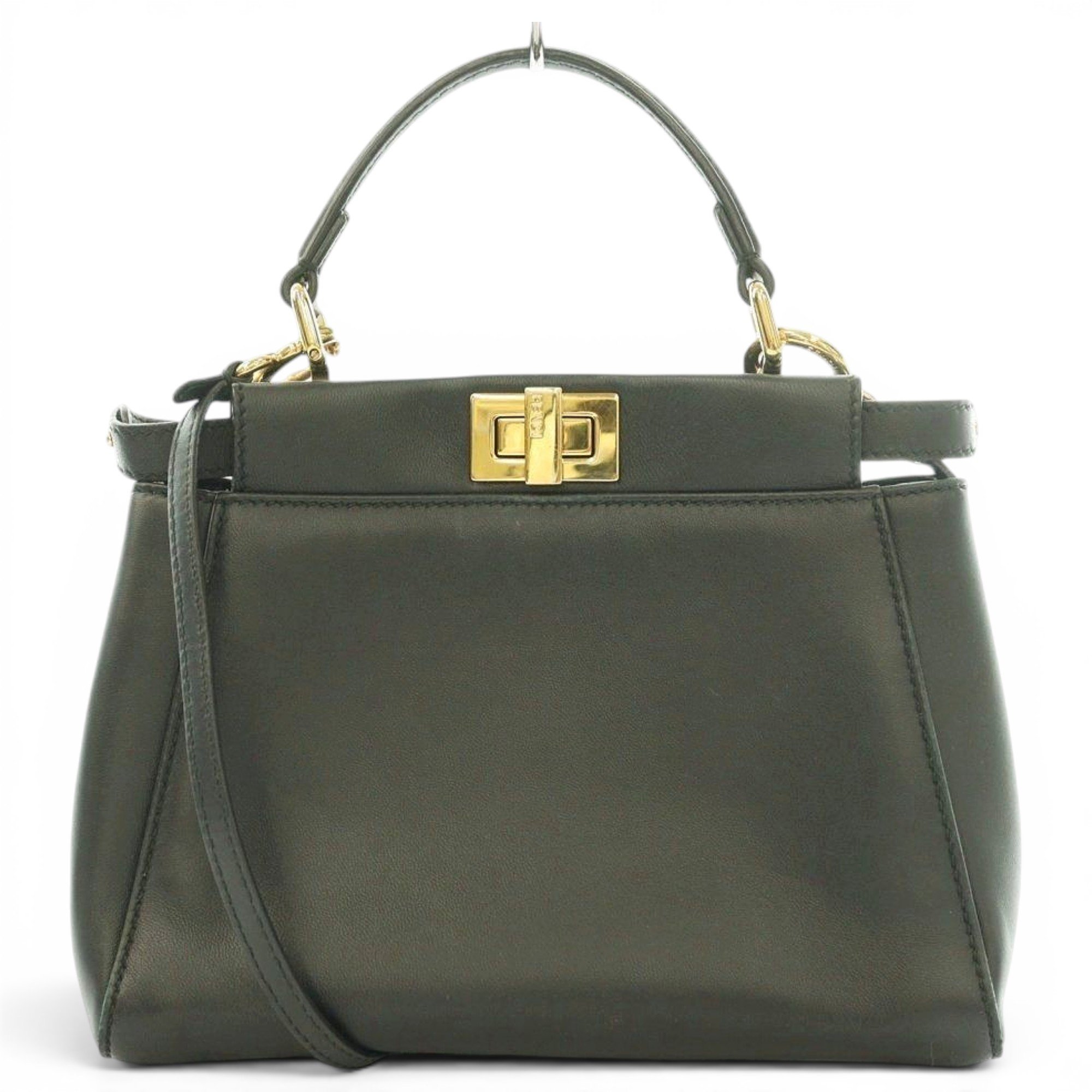 Peekaboo leather handbag