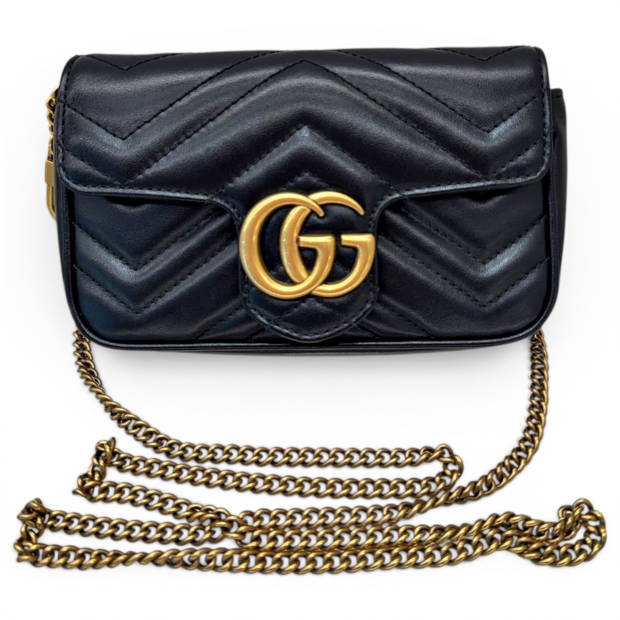 GG Marmont Chain Flap leather crossbody bag