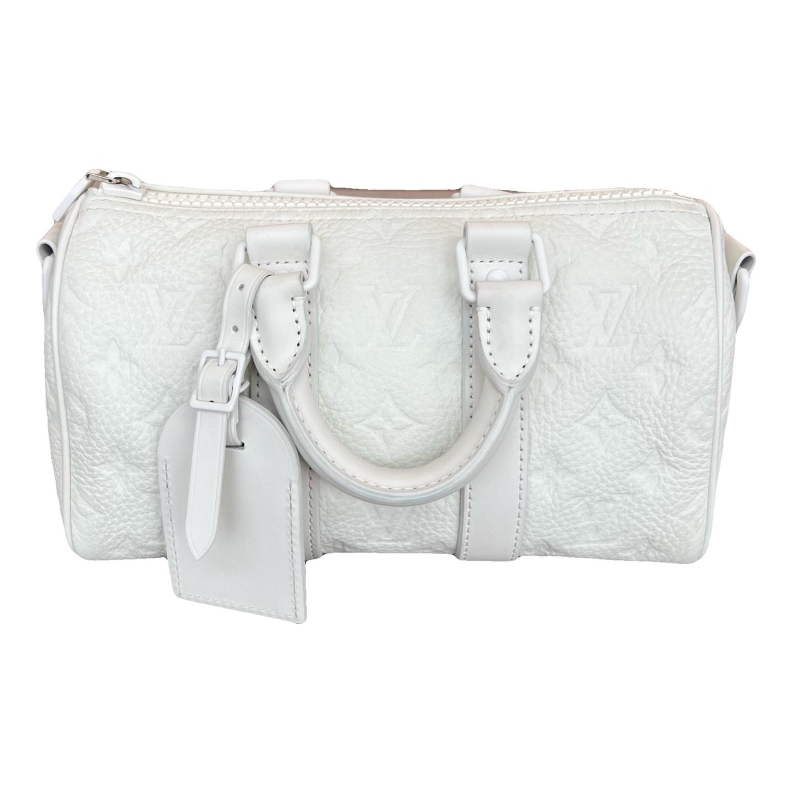 Keepall leather travel bag
